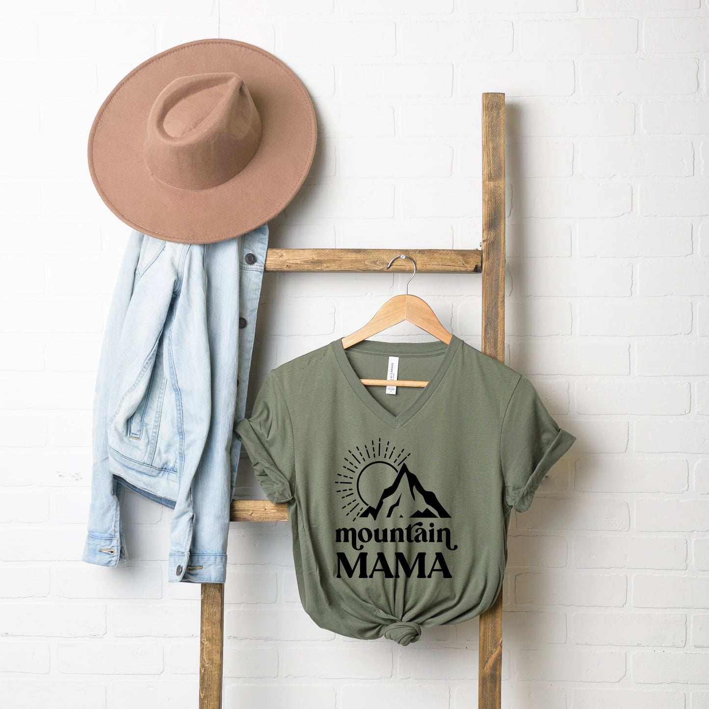 Mountain Mama Sun | Short Sleeve V-Neck