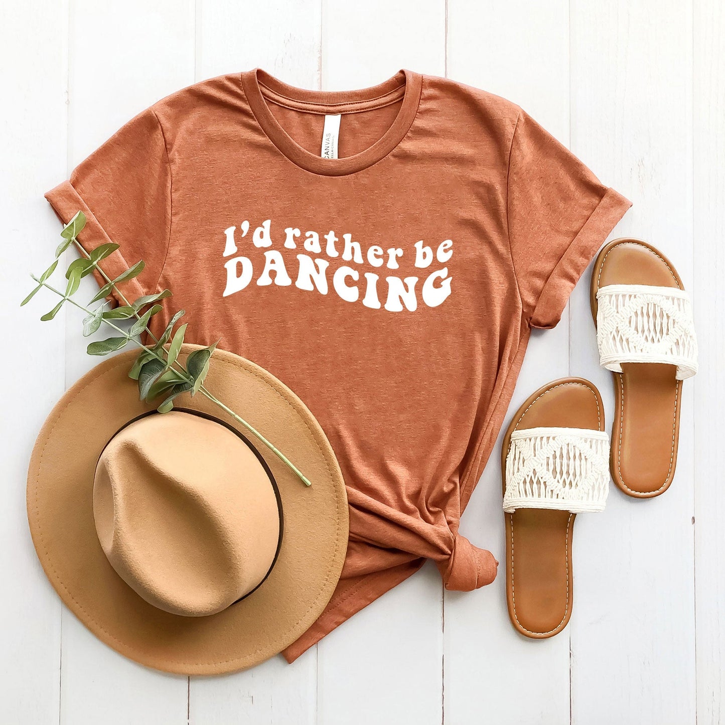 I'd Rather Be Dancing Wavy | Short Sleeve Crew Neck