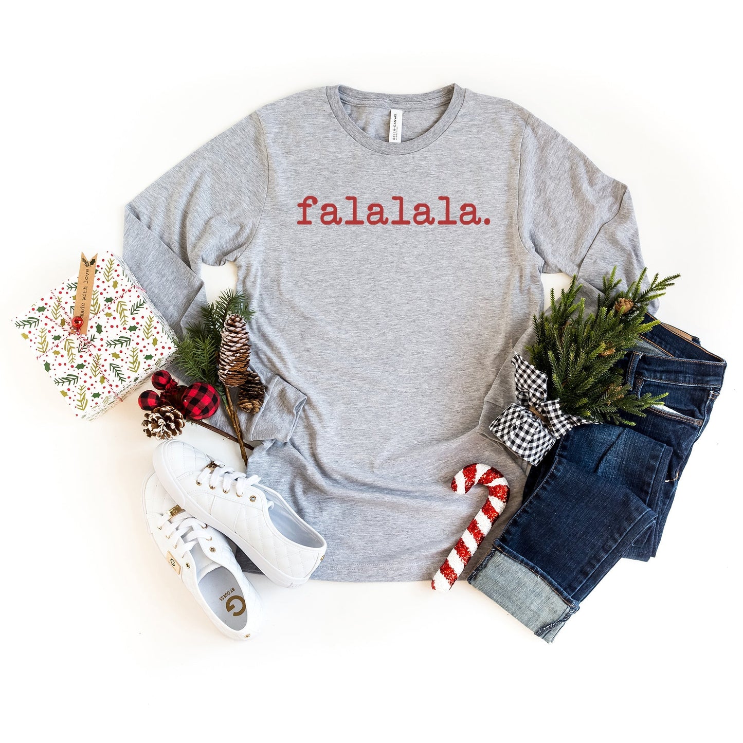Falalala - Typewriter | Long Sleeve Crew Neck
