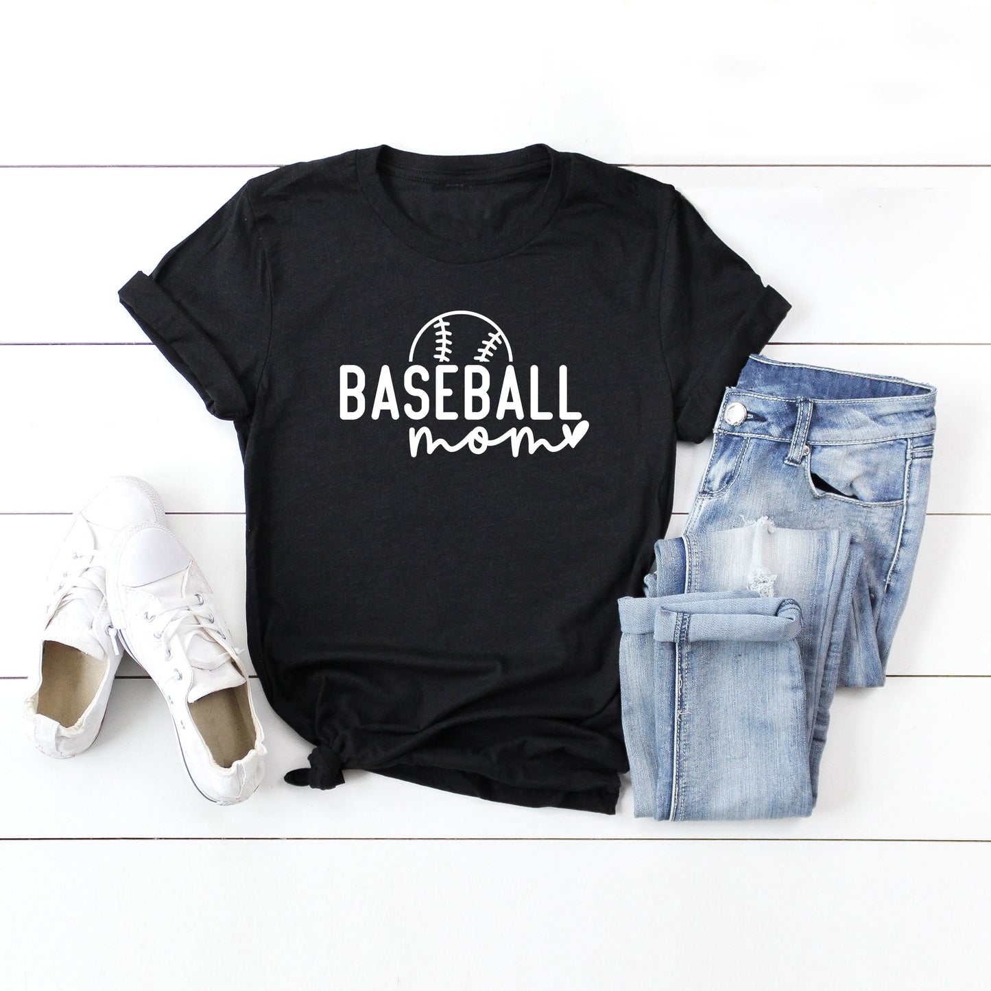 Baseball Mom Ball | Short Sleeve Crew Neck