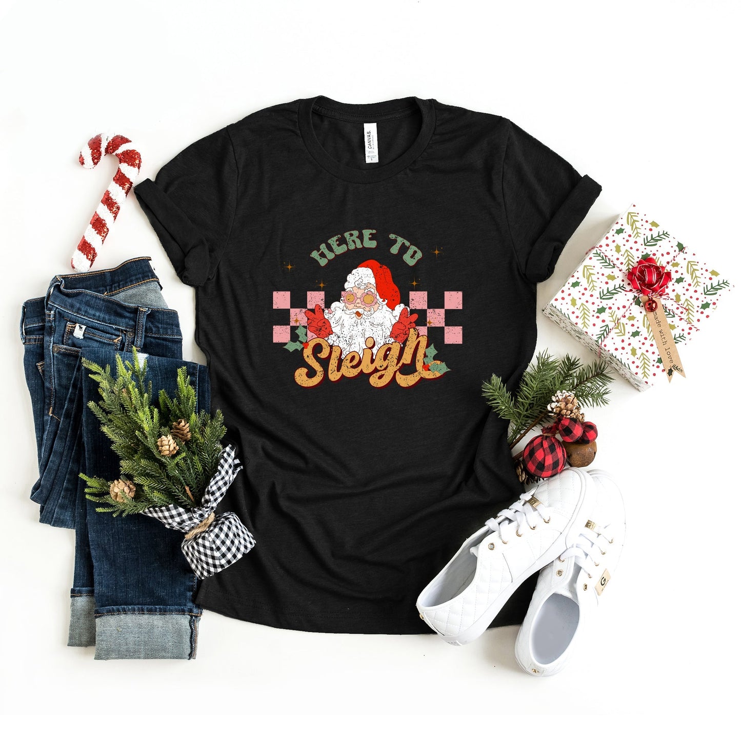 Here To Sleigh | Short Sleeve Crew Neck