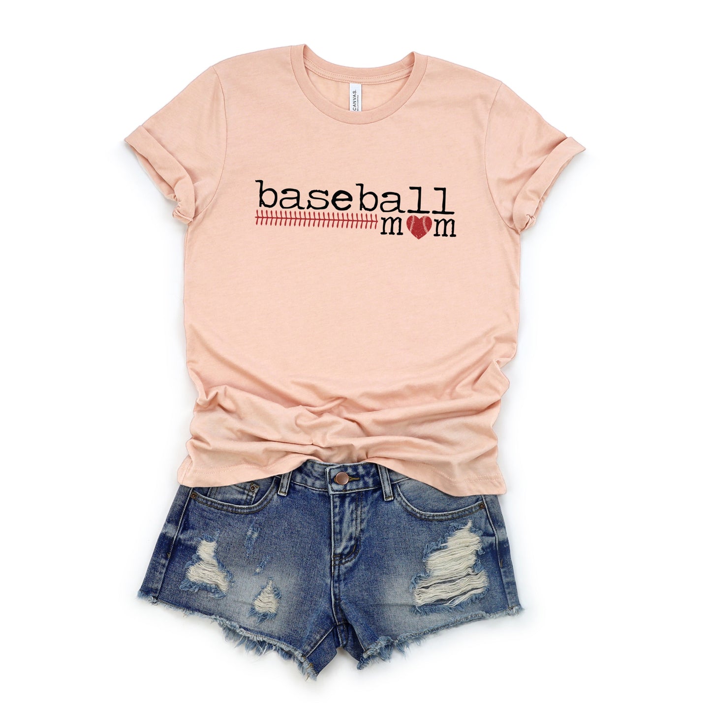 Baseball Mom Colorful | Short Sleeve Crew Neck