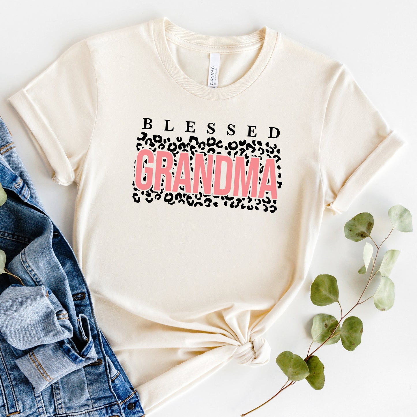 Blessed Grandma Leopard | Short Sleeve Graphic Tee