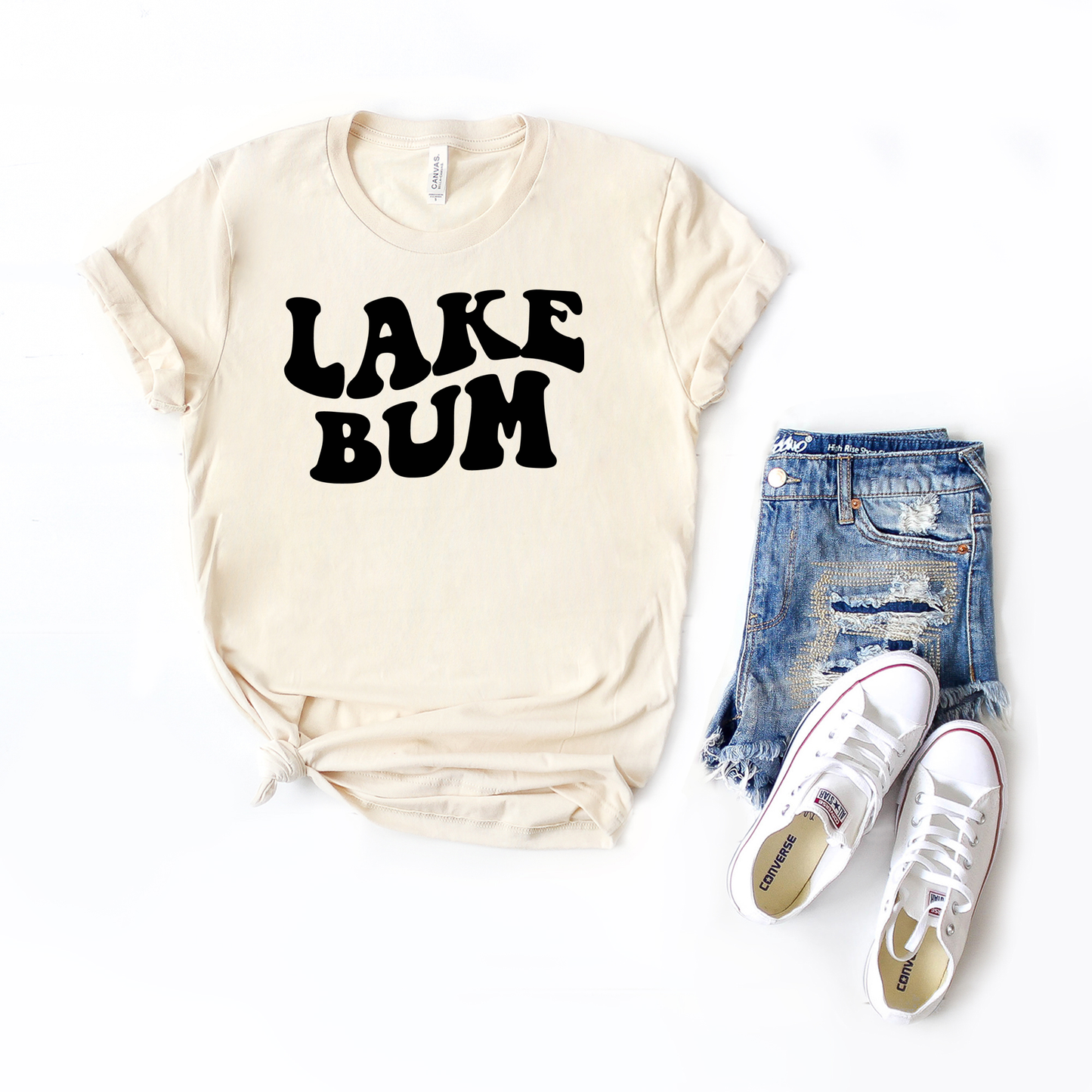 Lake Bum Wavy | Short Sleeve Crew Neck