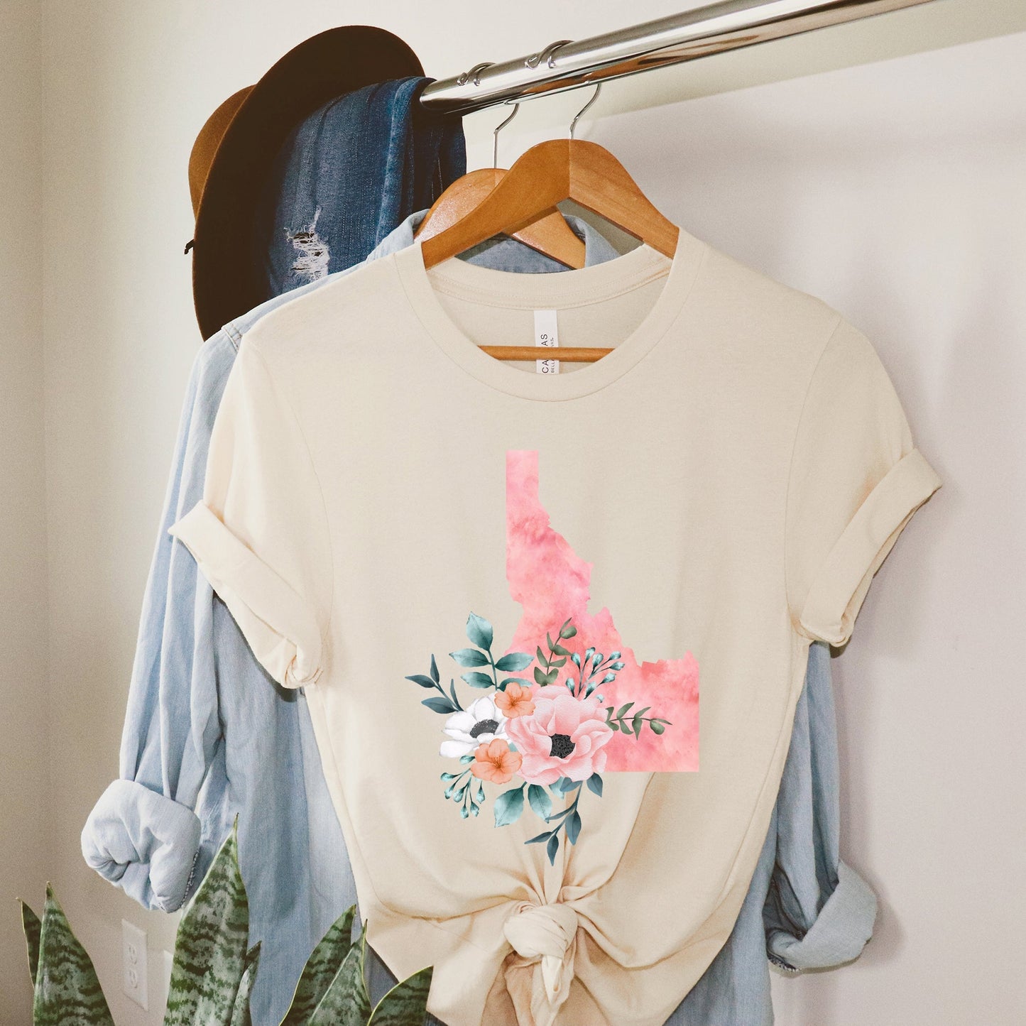 Idaho Watercolor | Short Sleeve Crew Neck | State Tee