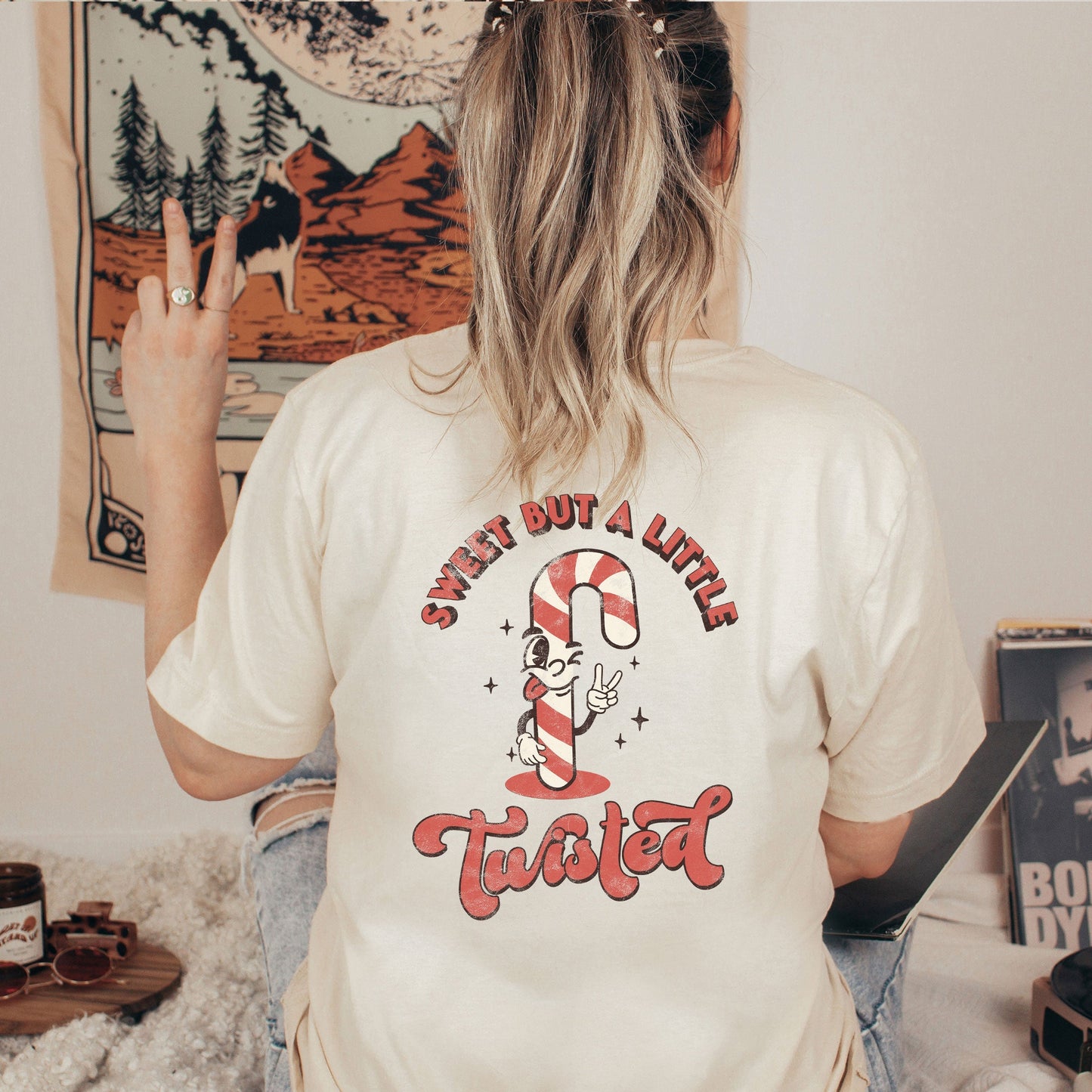 A Little Twisted | Short Sleeve Crew Neck | Front And Back Ink