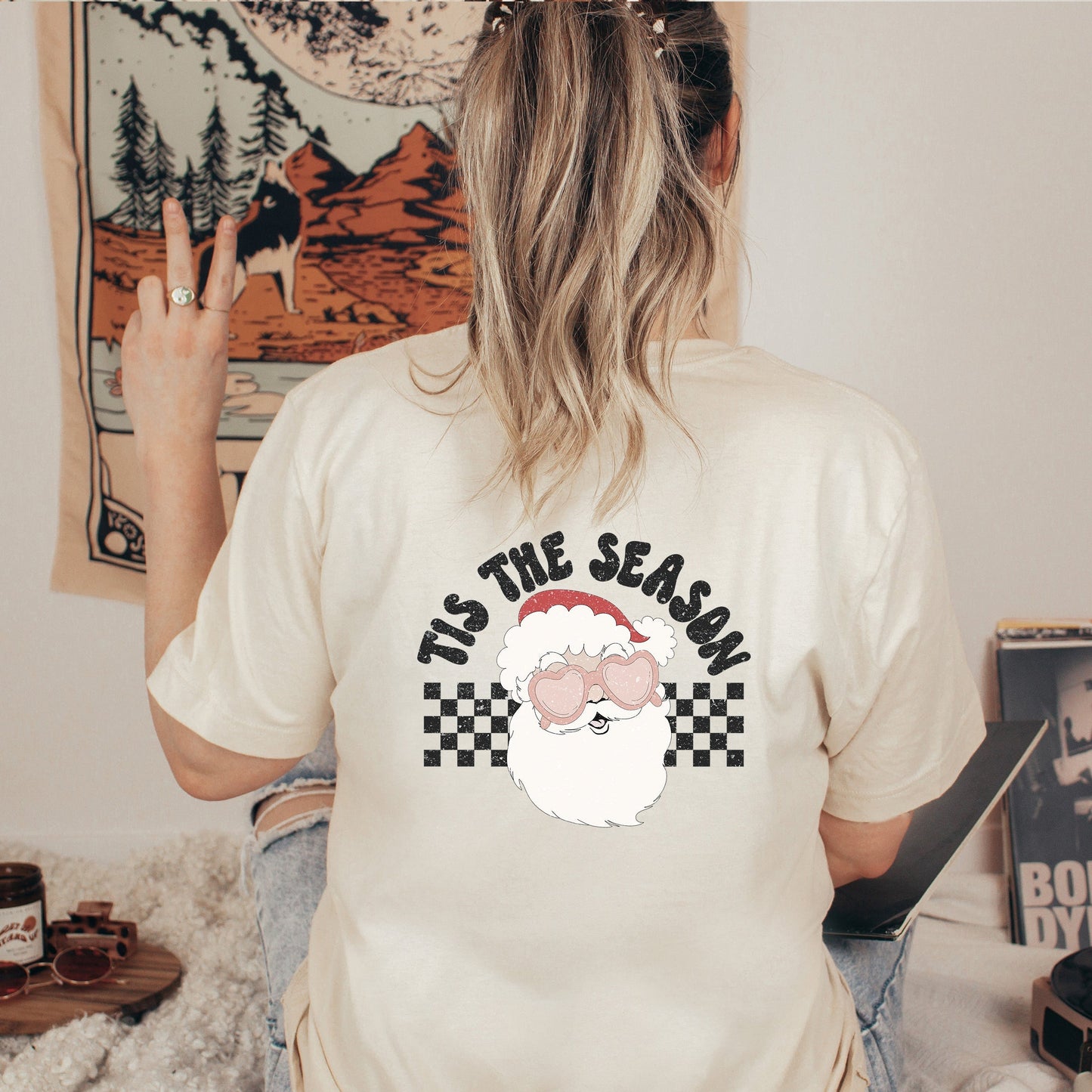 Tis The Season Santa | Short Sleeve Crew Neck | Front And Back Ink