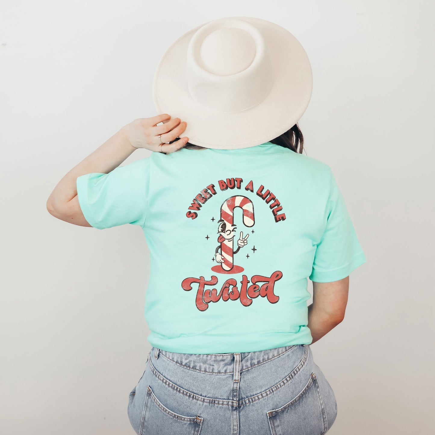 A Little Twisted | Short Sleeve Crew Neck | Front And Back Ink