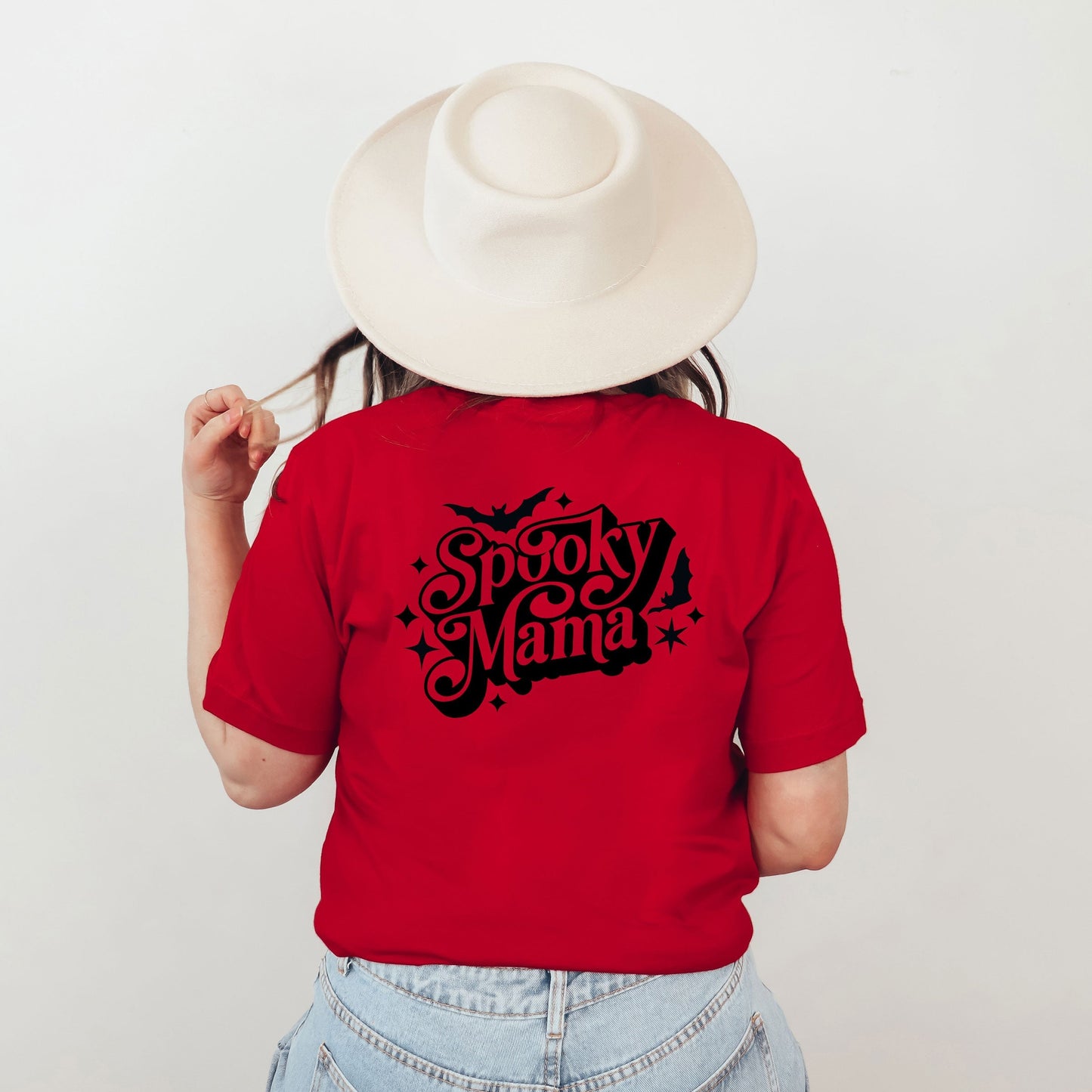 Spooky Mama Bats | Short Sleeve Crew Neck | Front And Back Ink