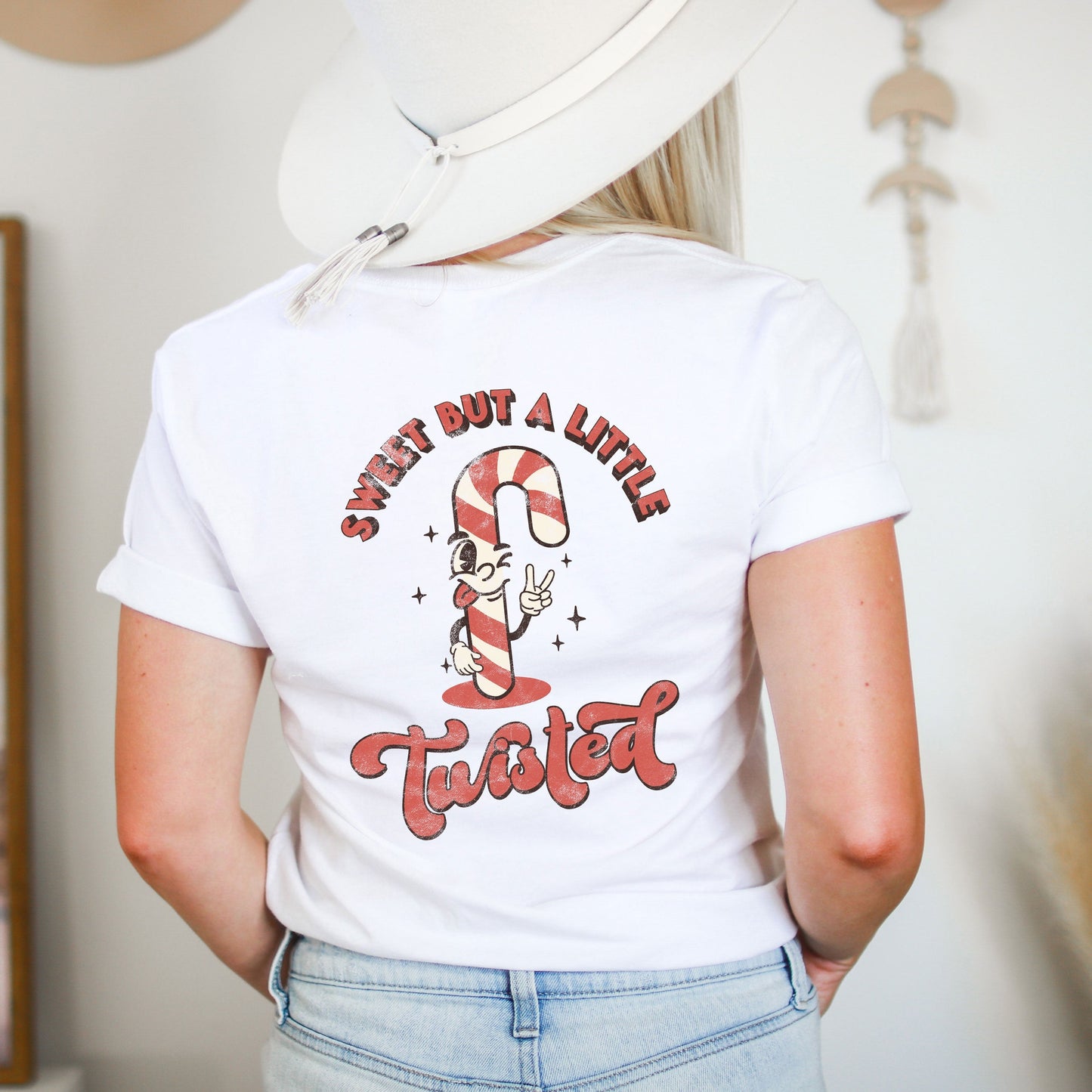 A Little Twisted | Short Sleeve Crew Neck | Front And Back Ink