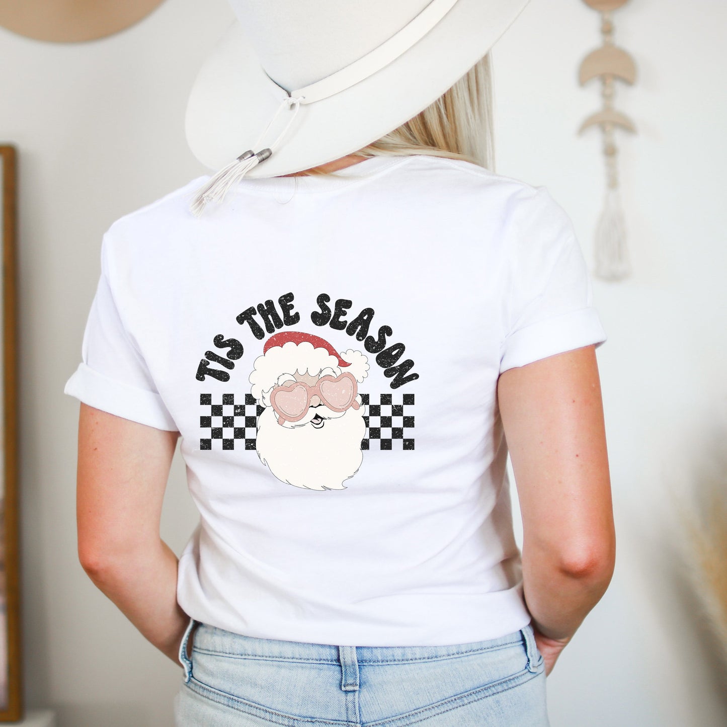 Tis The Season Santa | Short Sleeve Crew Neck | Front And Back Ink
