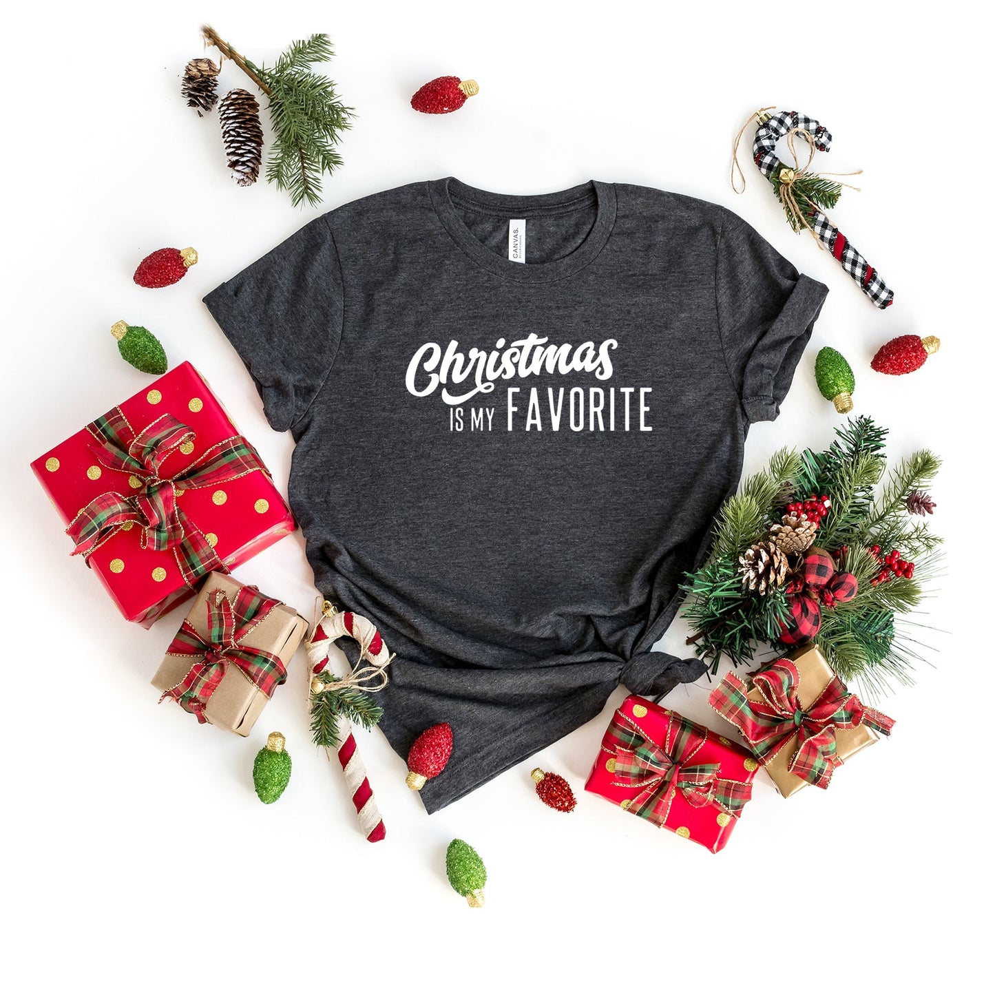 Christmas Is My Favorite | Short Sleeve Crew Neck
