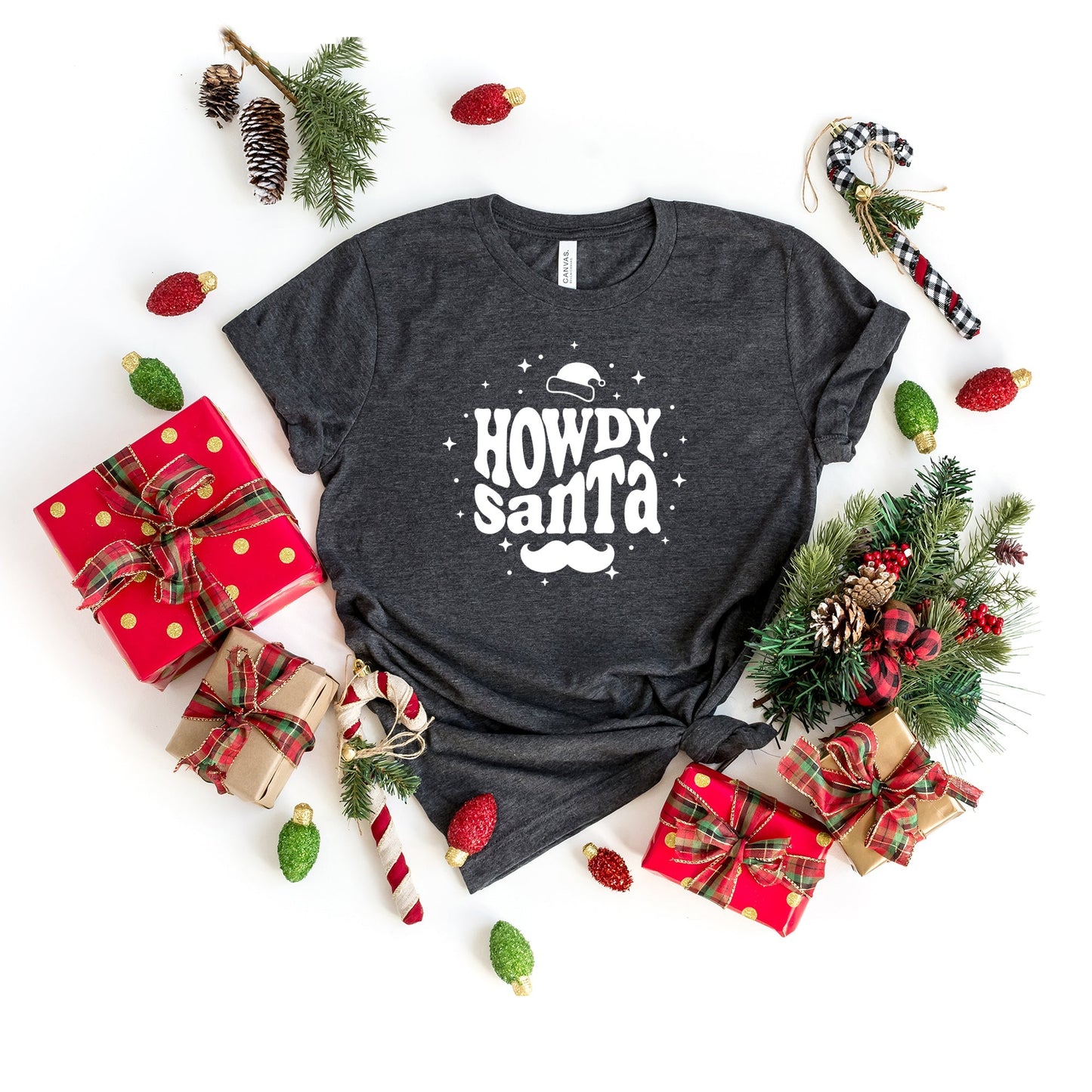 Howdy Santa | Short Sleeve Crew Neck