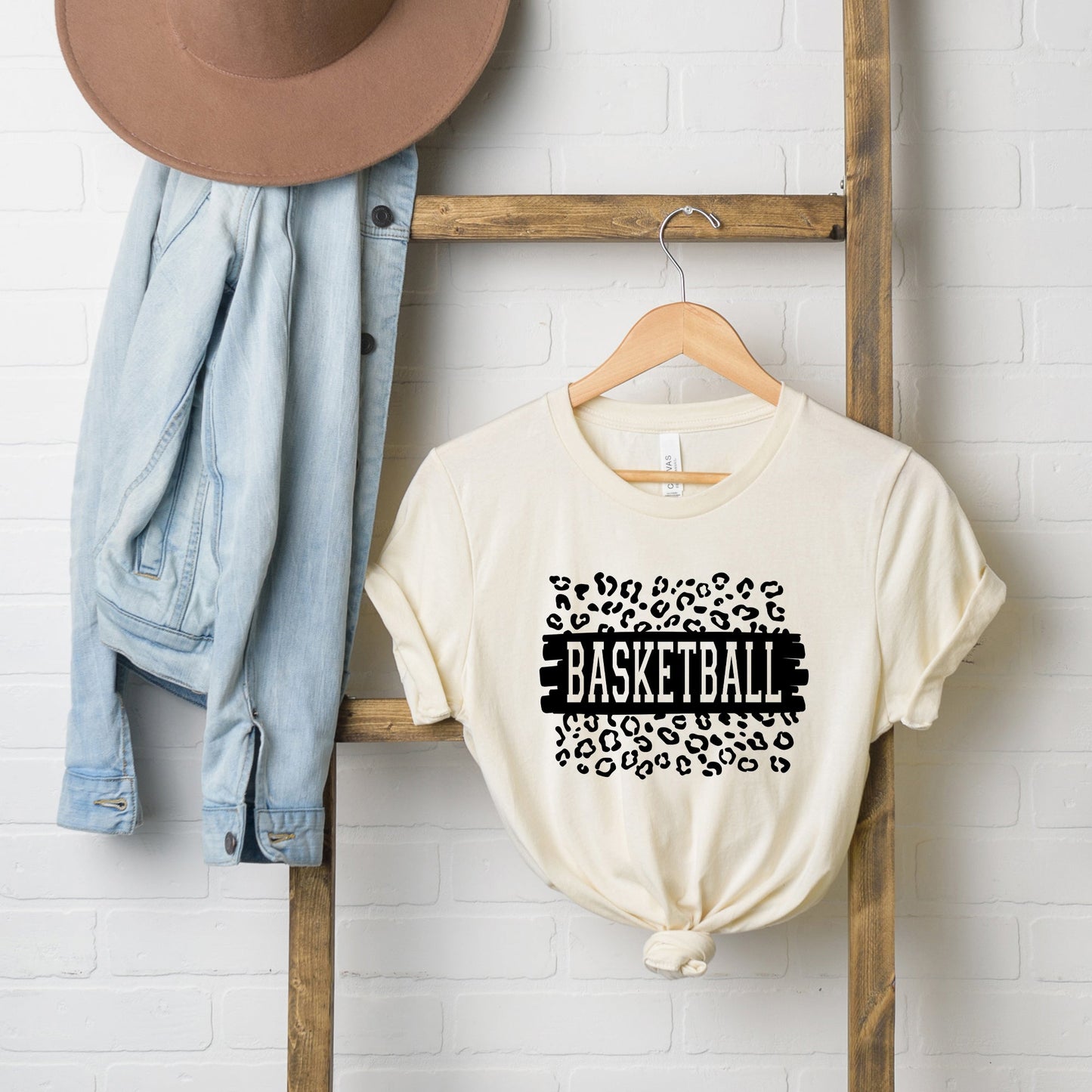 Basketball Leopard | Short Sleeve Crew Neck