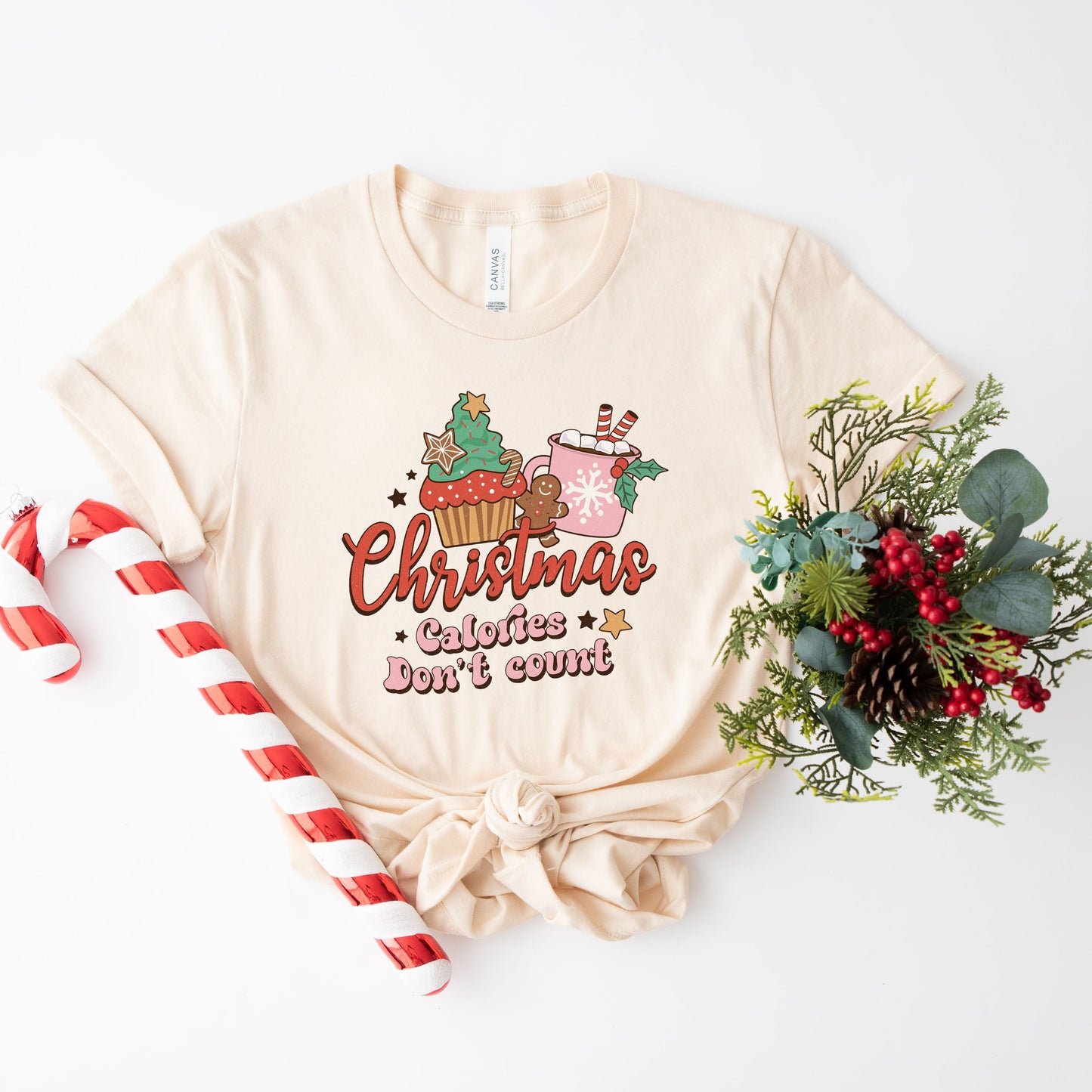 Christmas Calories Don't Count | Short Sleeve Crew Neck