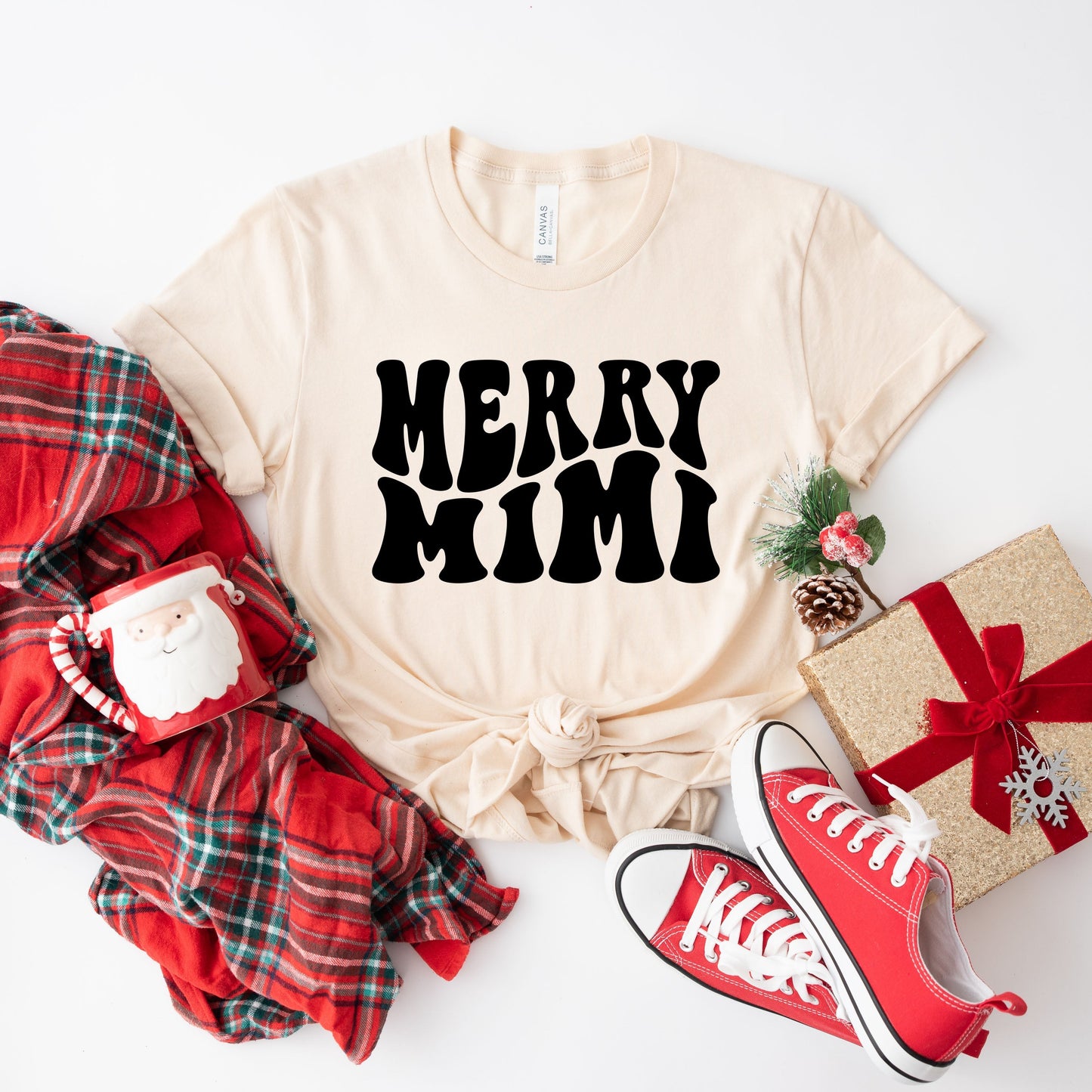 Merry Mimi Wavy | Short Sleeve Crew Neck