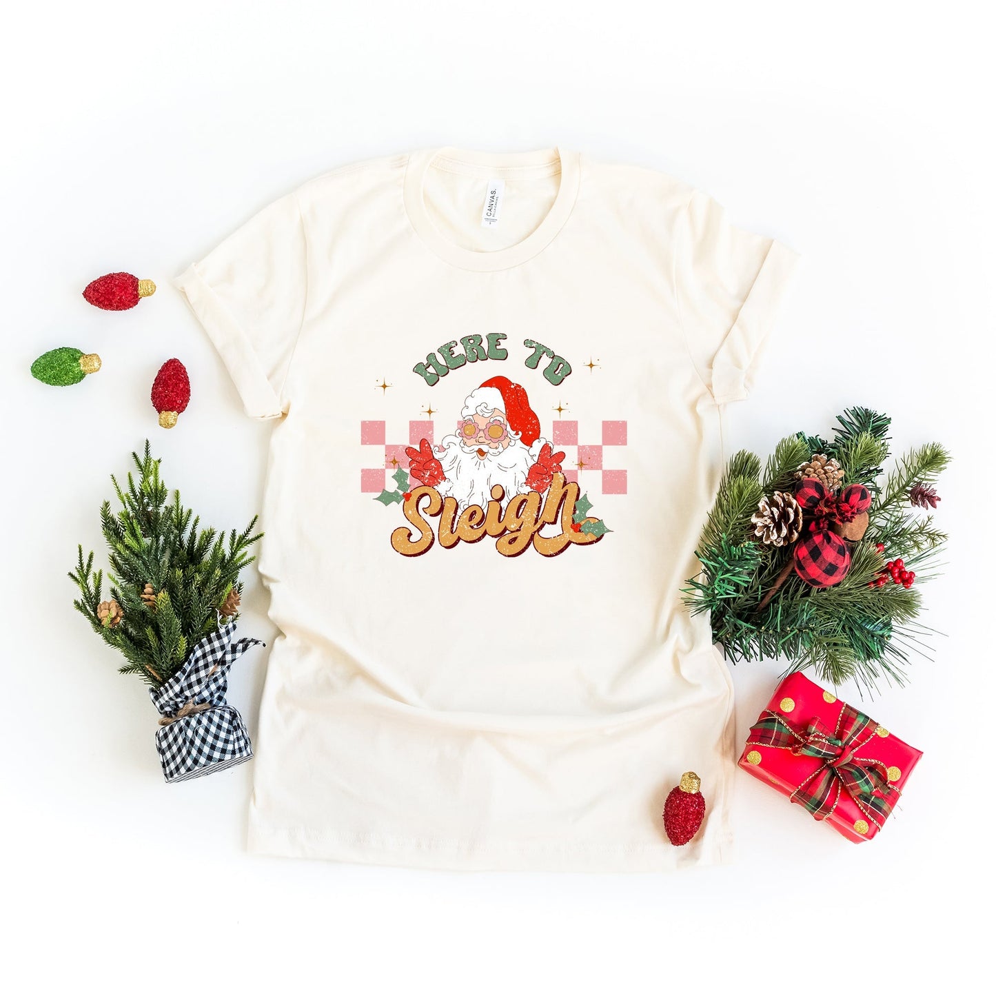 Here To Sleigh | Short Sleeve Crew Neck