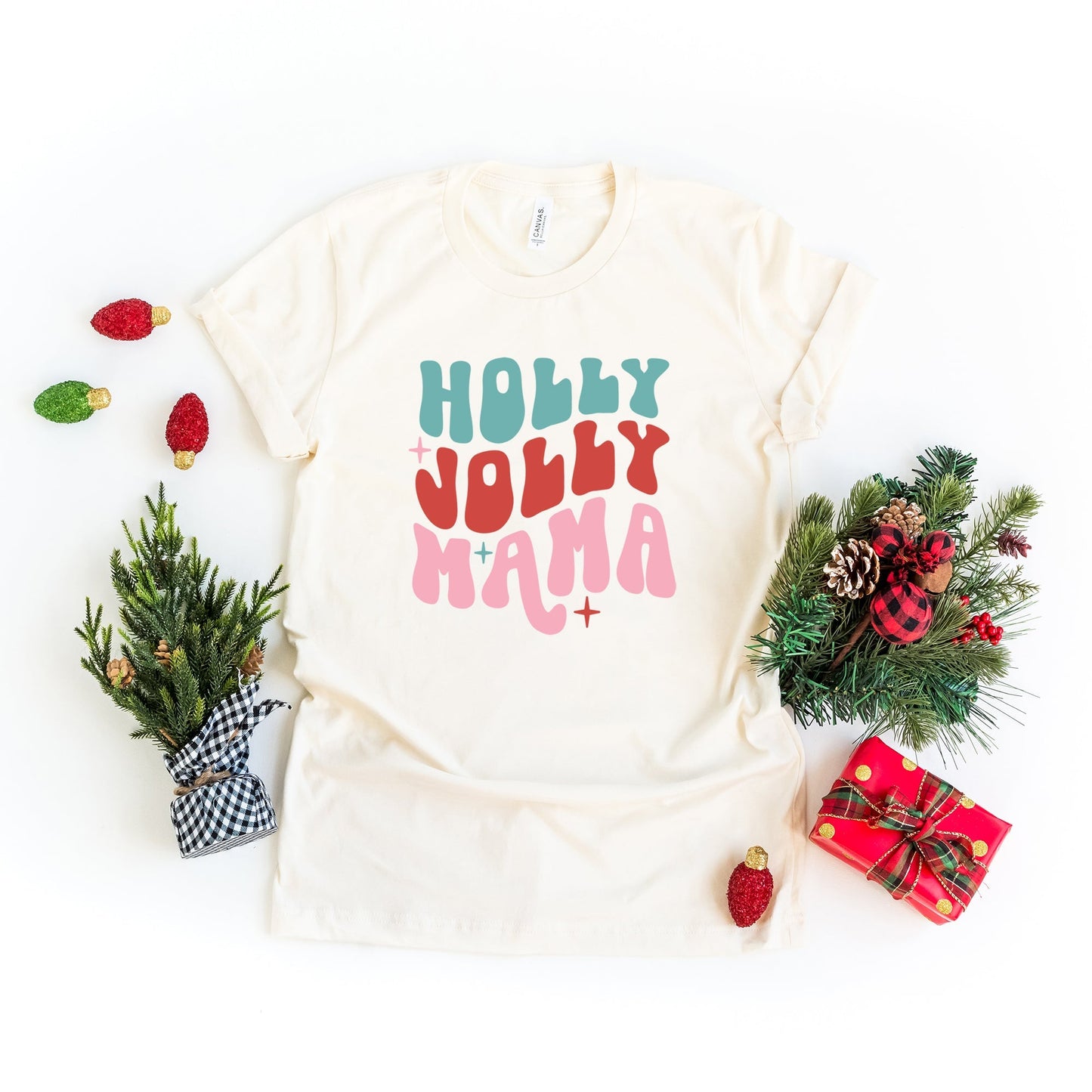 Holly Jolly Mama Bold | Short Sleeve Crew Neck