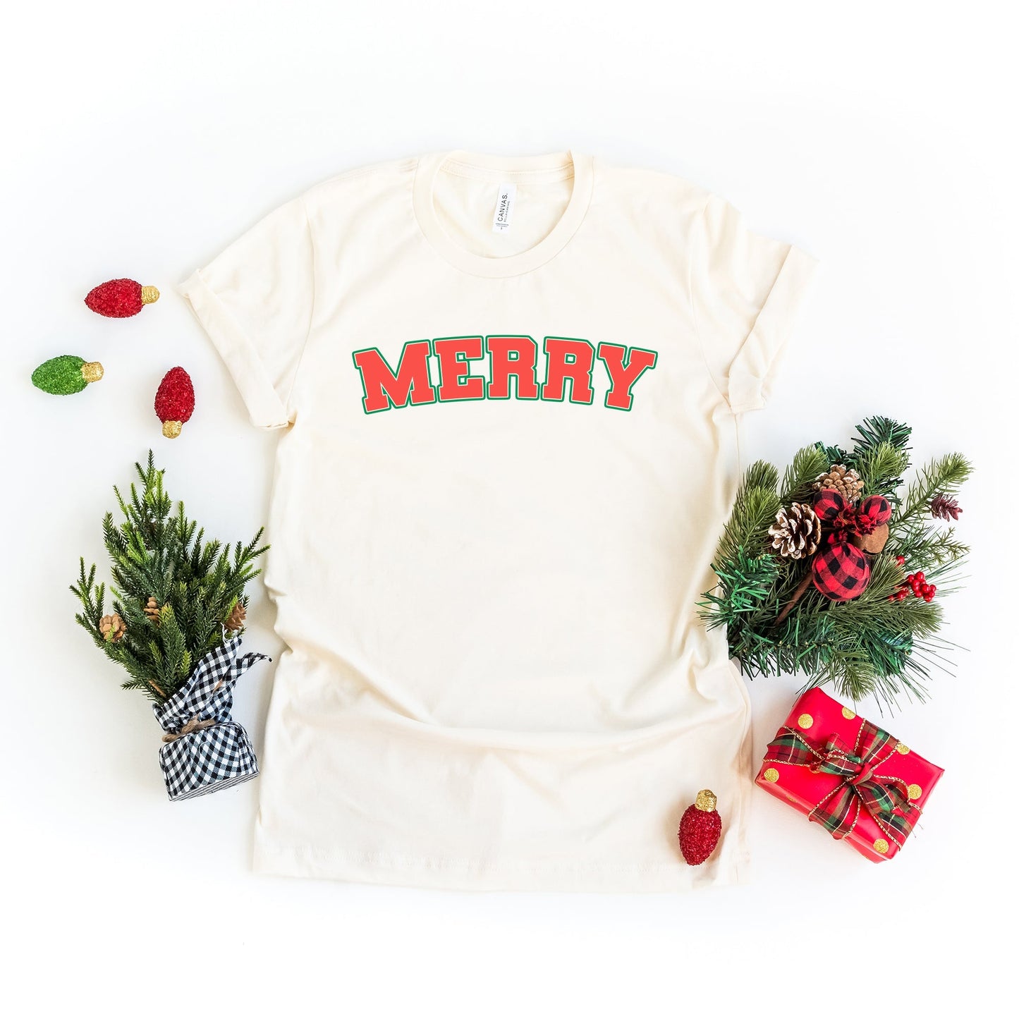 Merry Varsity | Short Sleeve Crew Neck