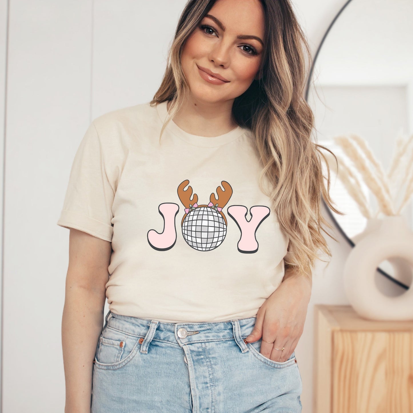 Joy Reindeer | Short Sleeve Crew Neck