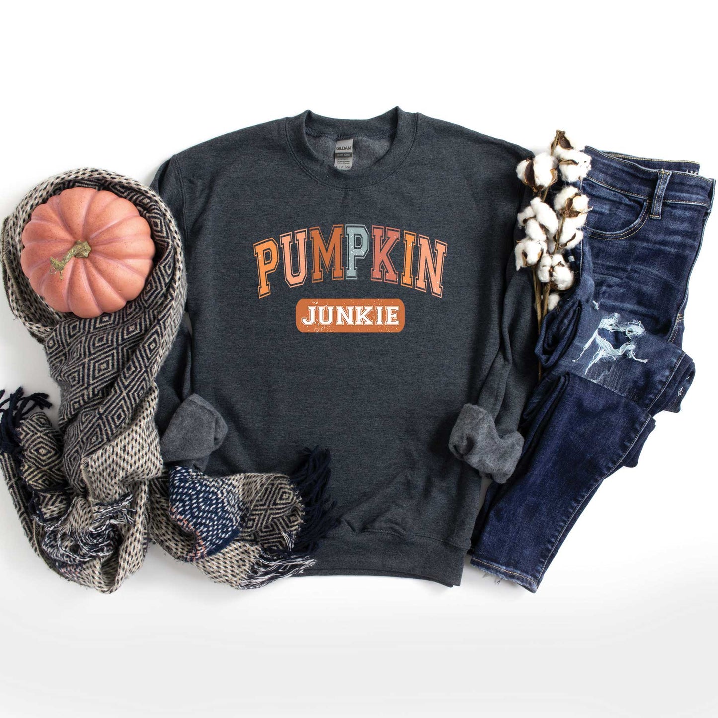 Varsity Pumpkin Junkie | Sweatshirt