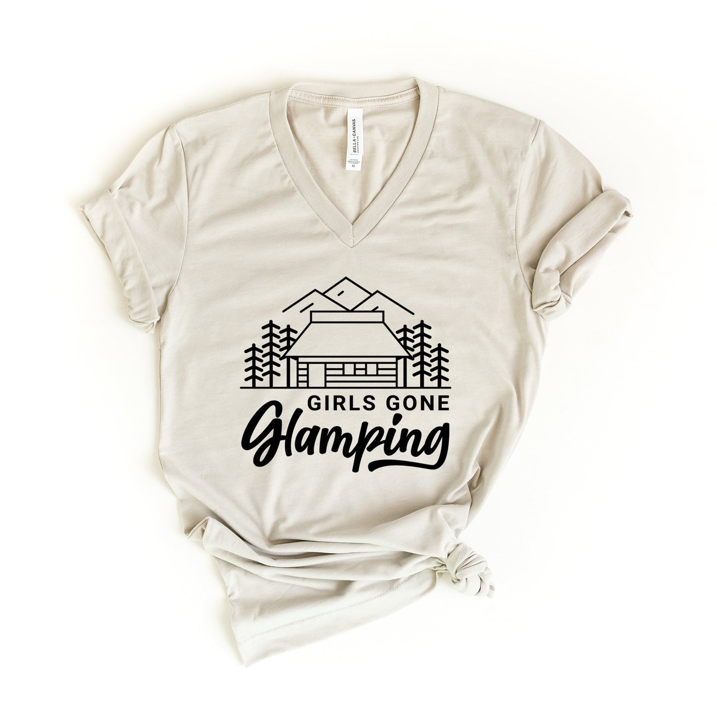 Girls Gone Glamping | Short Sleeve V-Neck