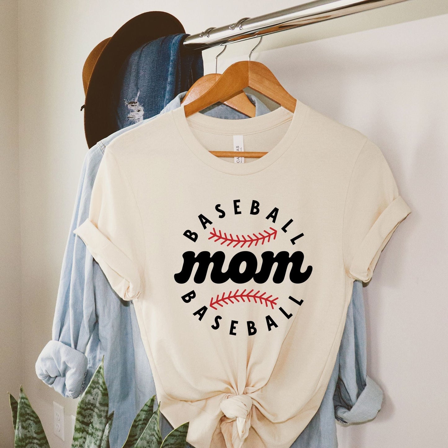Baseball Mom Baseball | Short Sleeve Crew Neck
