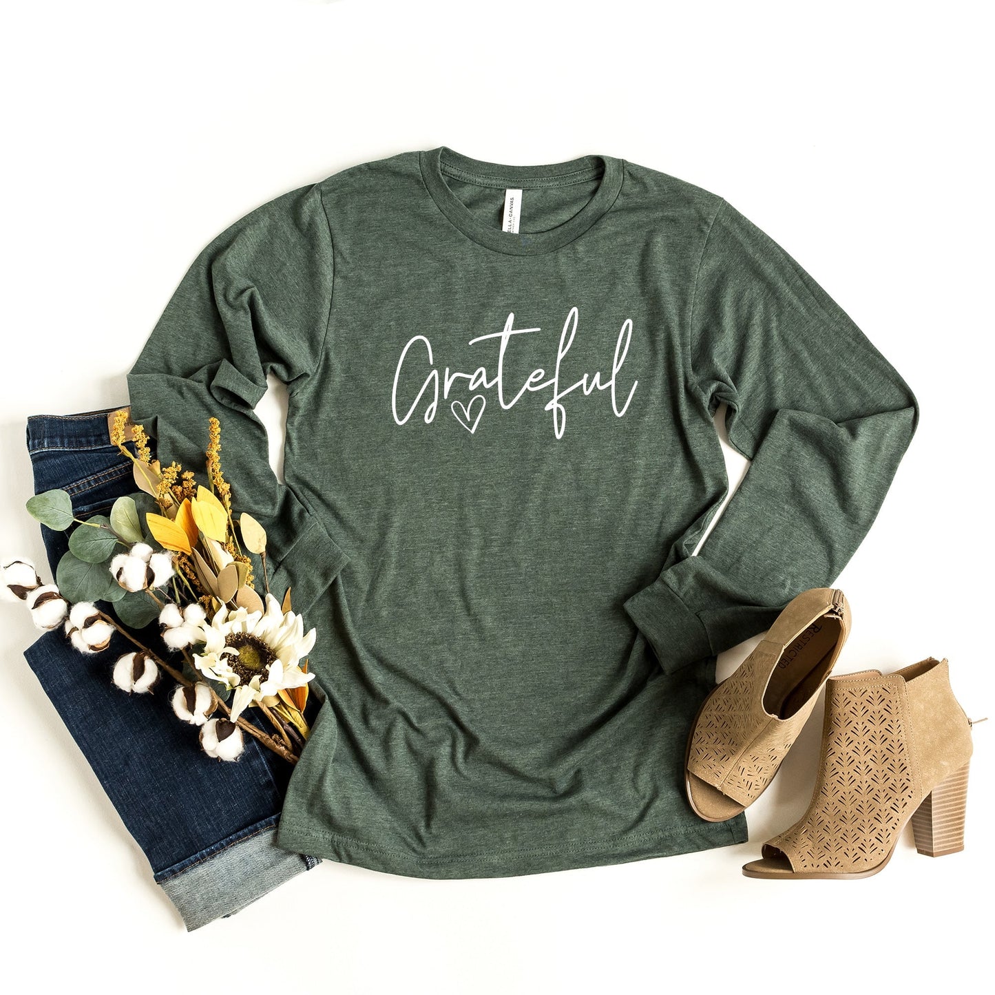 Grateful Heart | Long Sleeve Crew Neck