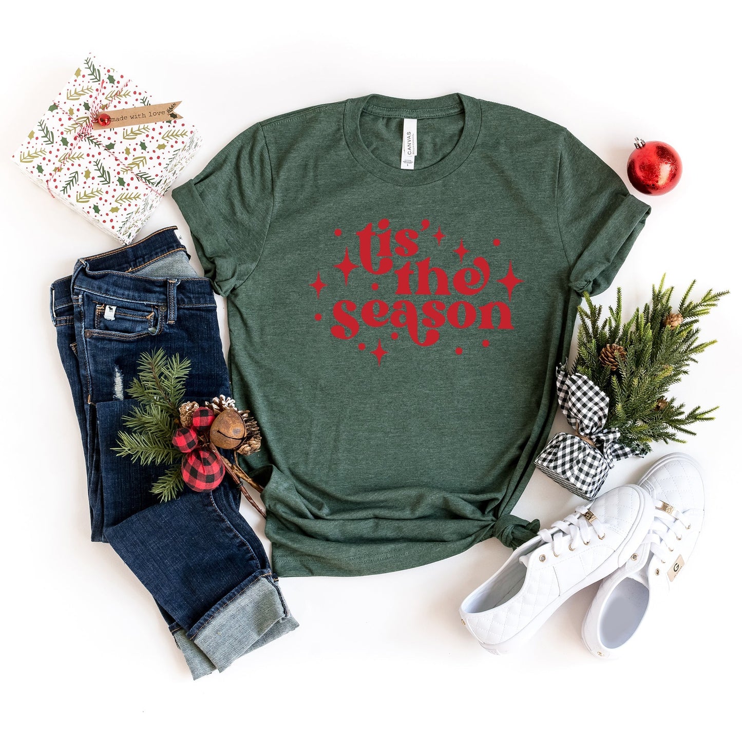 Whimsical Tis The Season | Short Sleeve Crew Neck