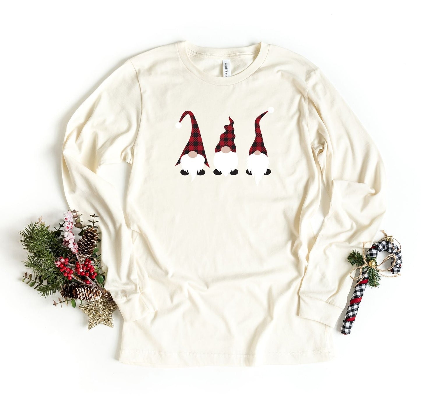 Buffalo Check Gnome | Long Sleeve