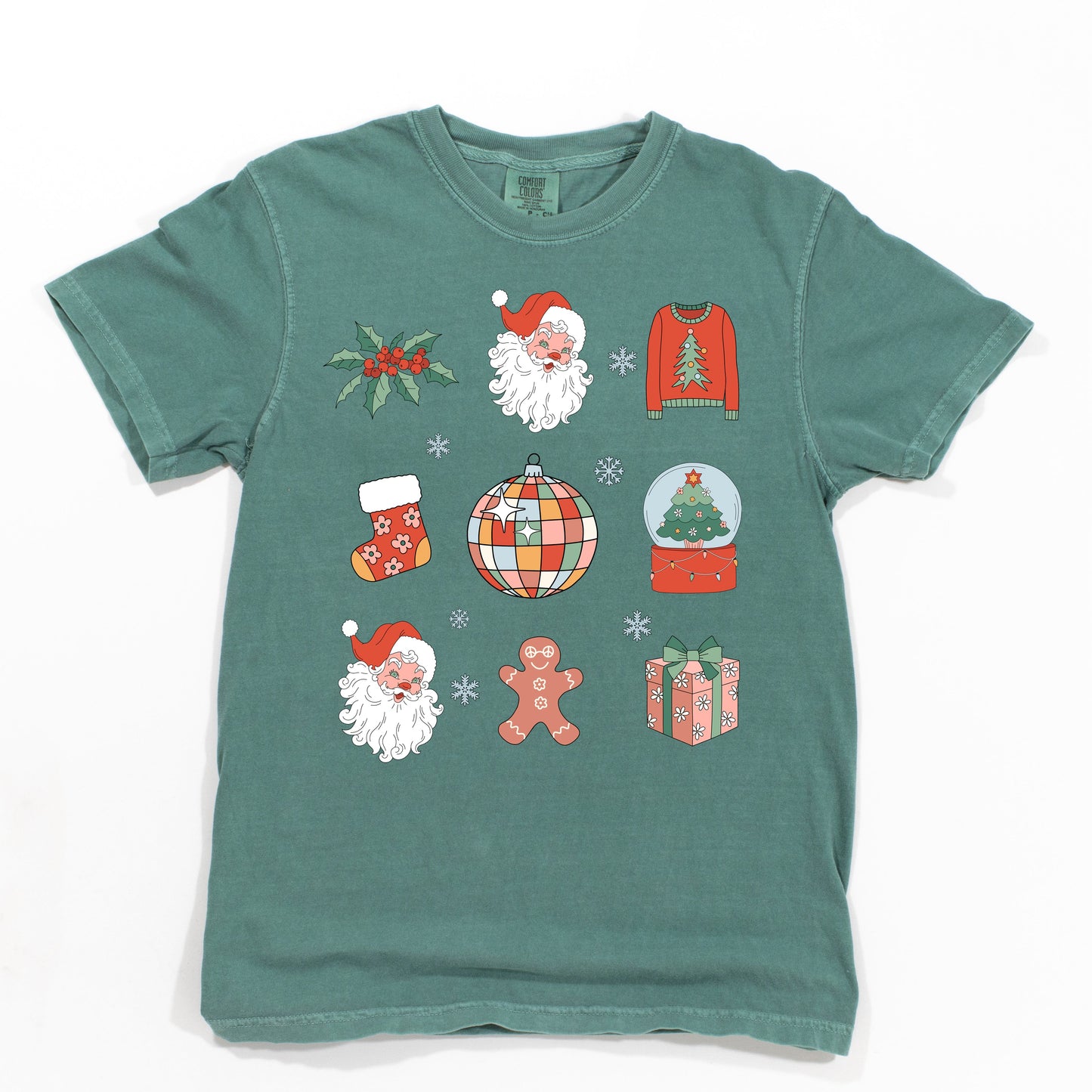 Christmas Collage | Garment Dyed Tee