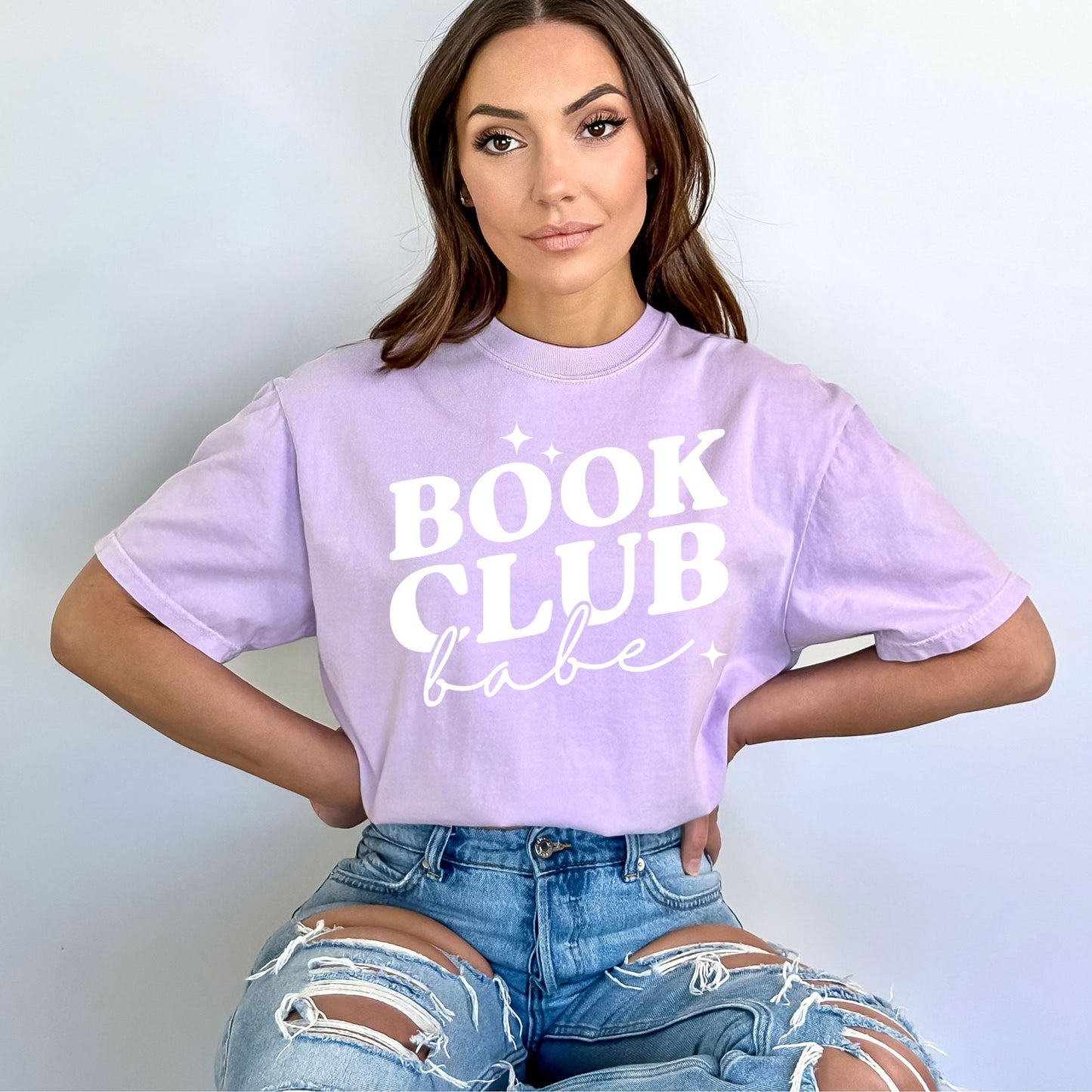 Book Club Babe | Garment Dyed Short Sleeve Tee