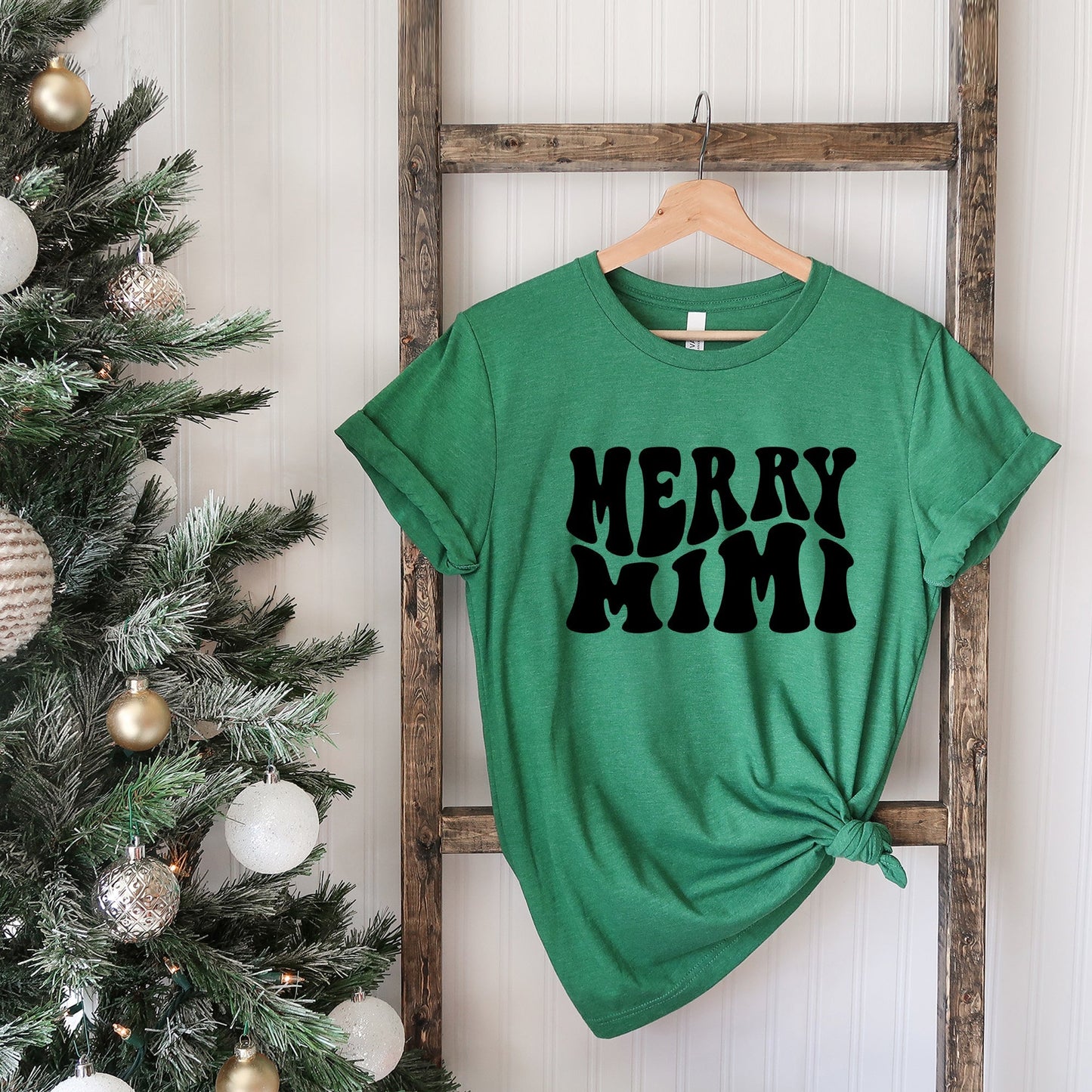 Merry Mimi Wavy | Short Sleeve Crew Neck