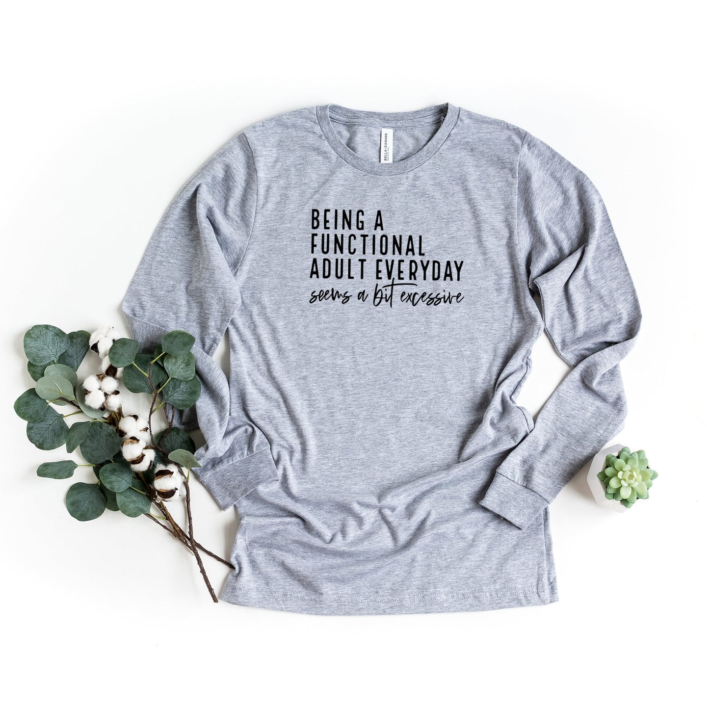 Functional Adult | Long Sleeve Crew Neck