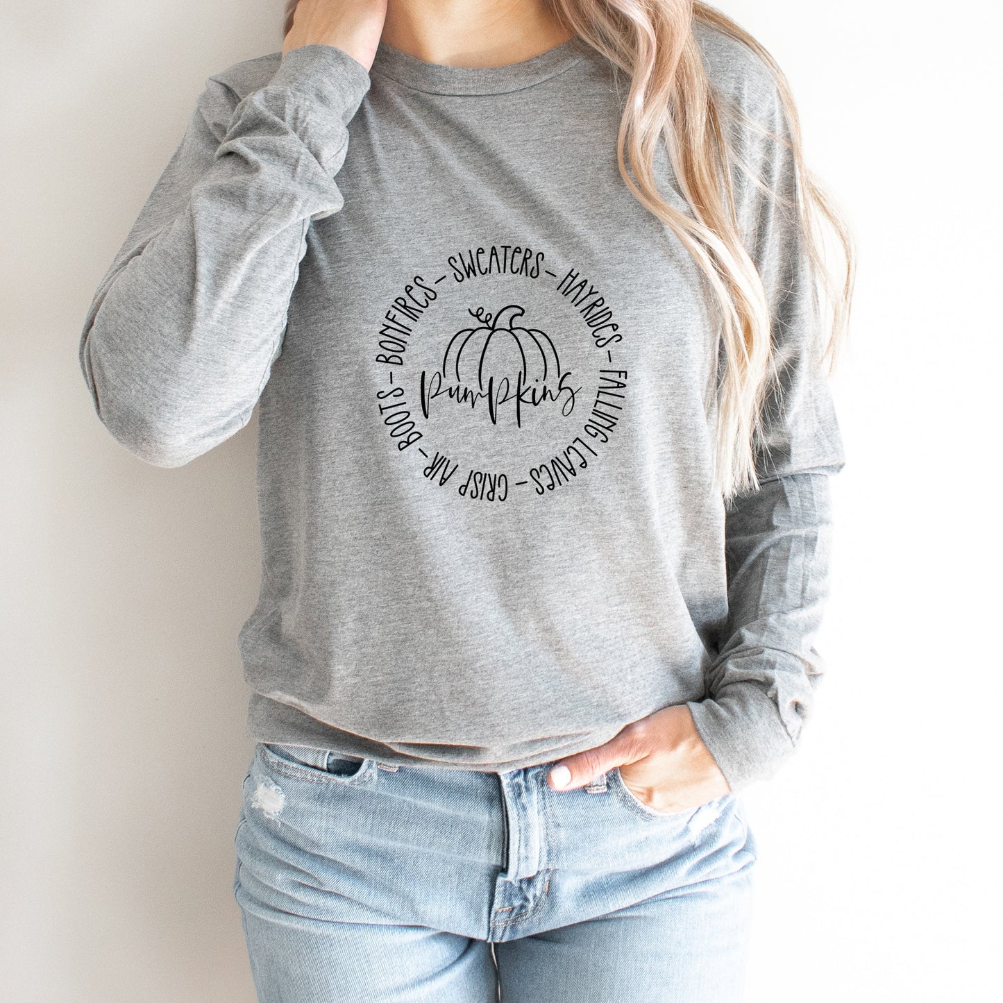Fall Bucket List | Long Sleeve Crew Neck