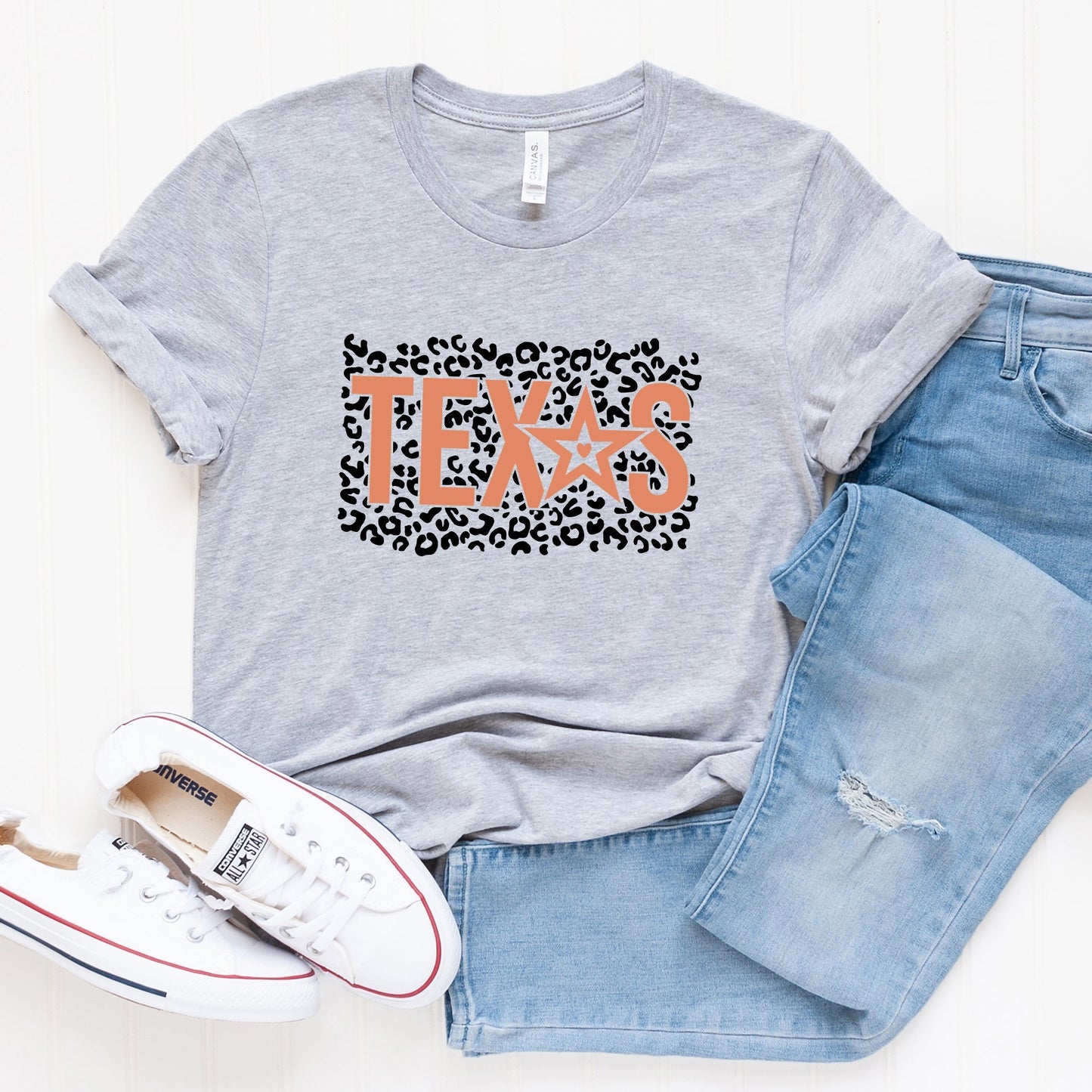Leopard Texas Star | Short Sleeve Graphic Tee