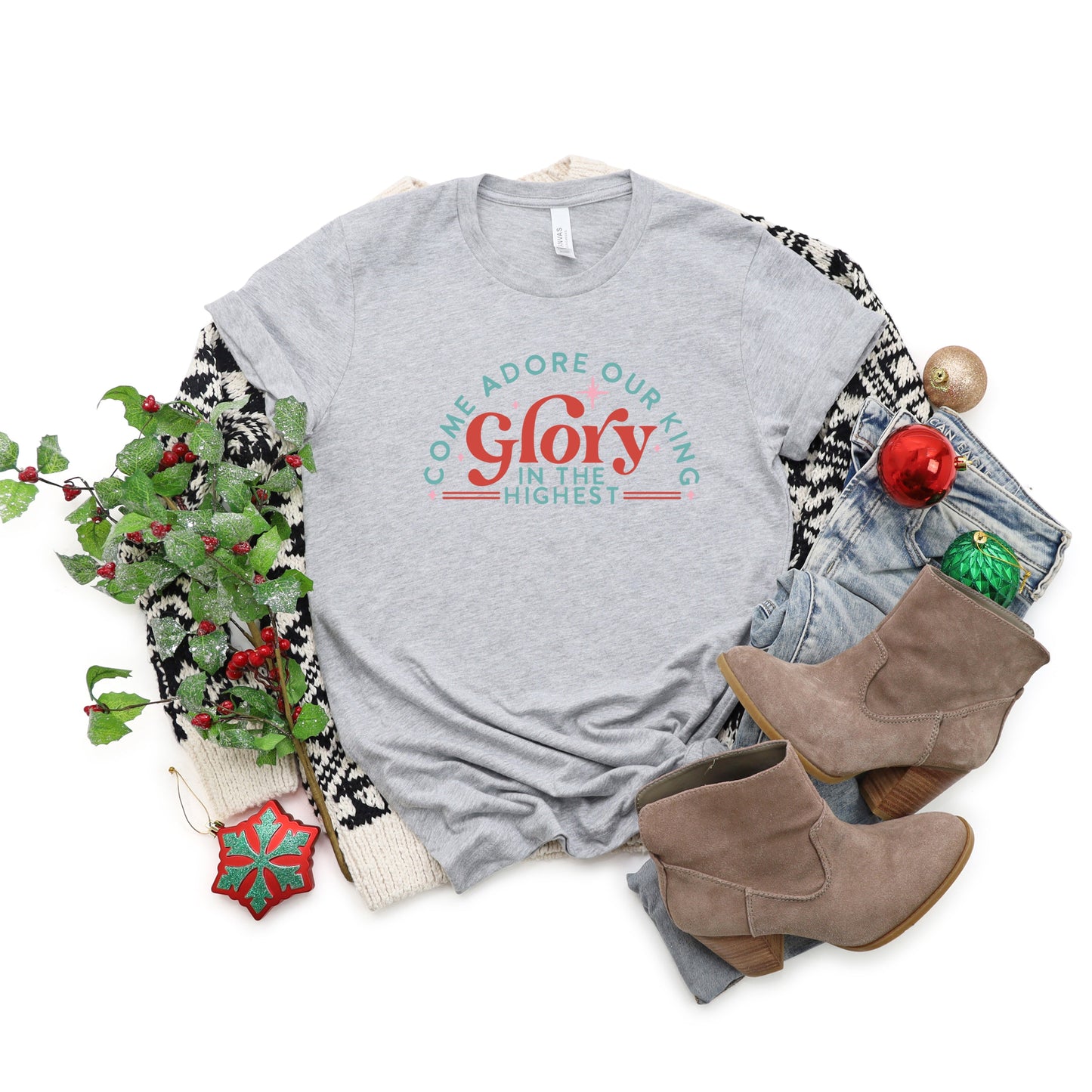 Glory In The Highest Retro | Short Sleeve Crew Neck