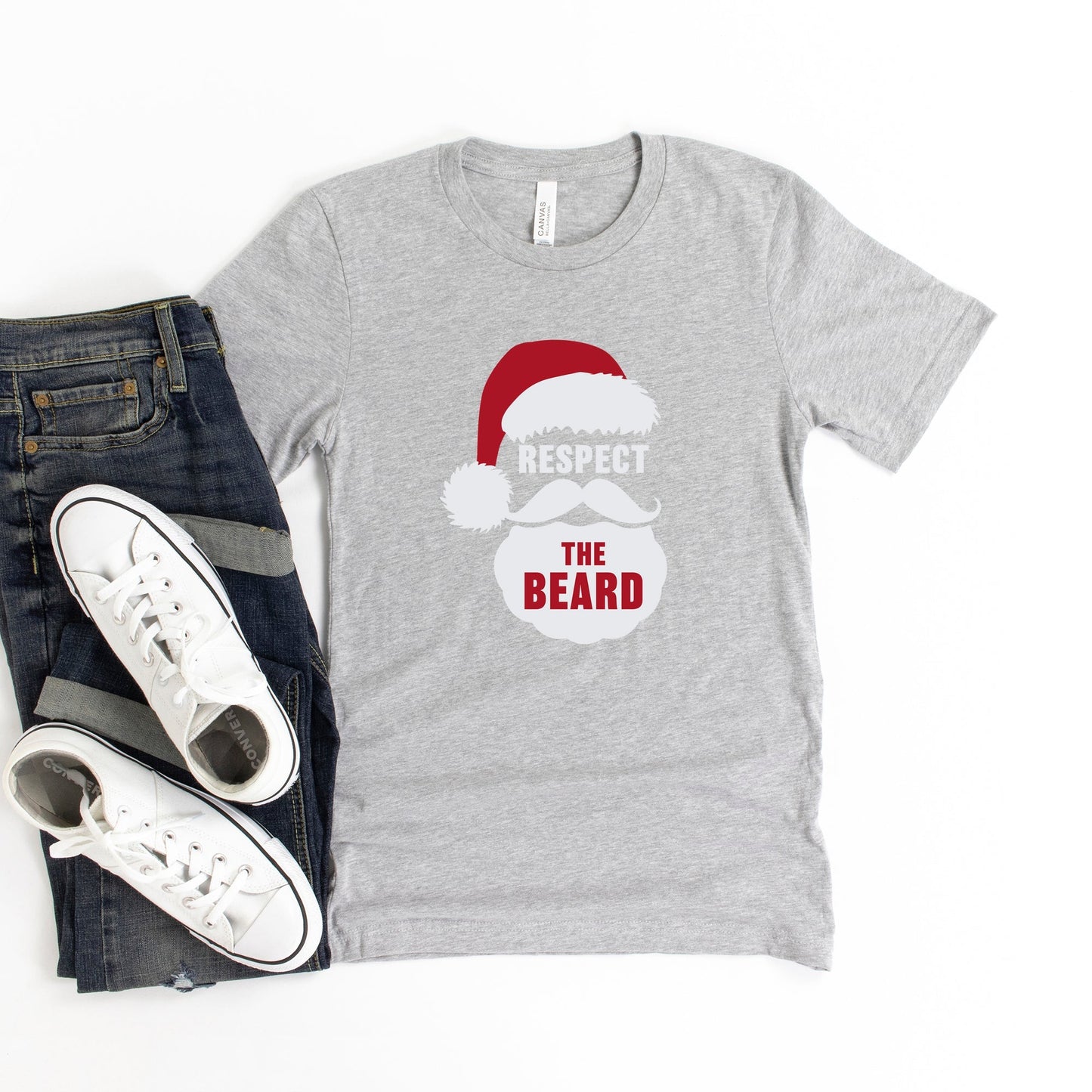 Respect The Beard Santa | Short Sleeve Crew Neck