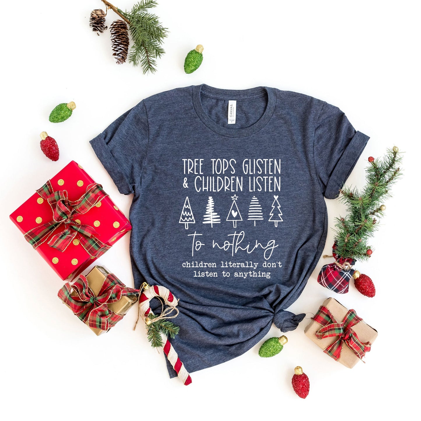 Treetops Glisten And Children Listen To Nothing | Short Sleeve Crew Neck