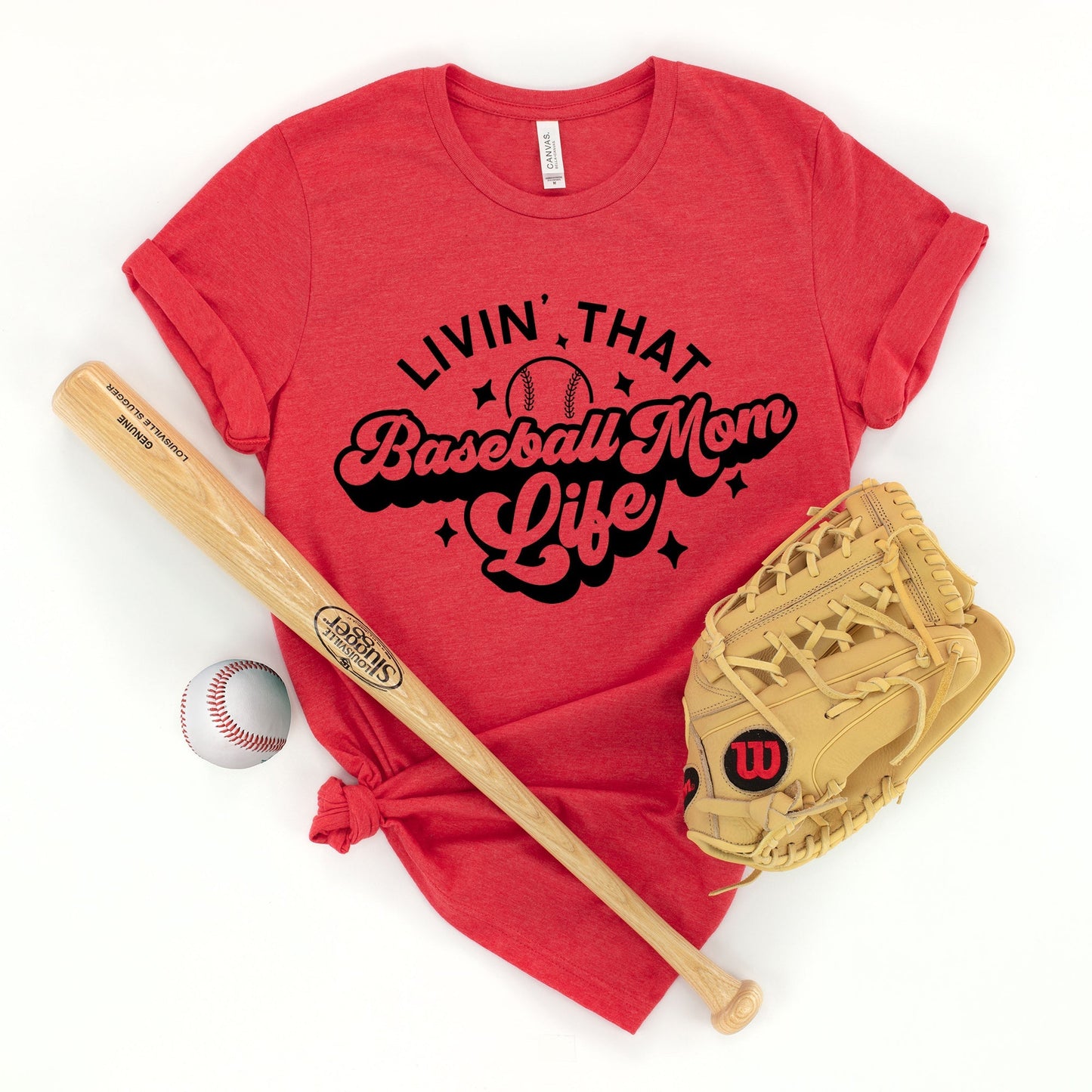 Baseball Mom Life | Short Sleeve Crew Neck