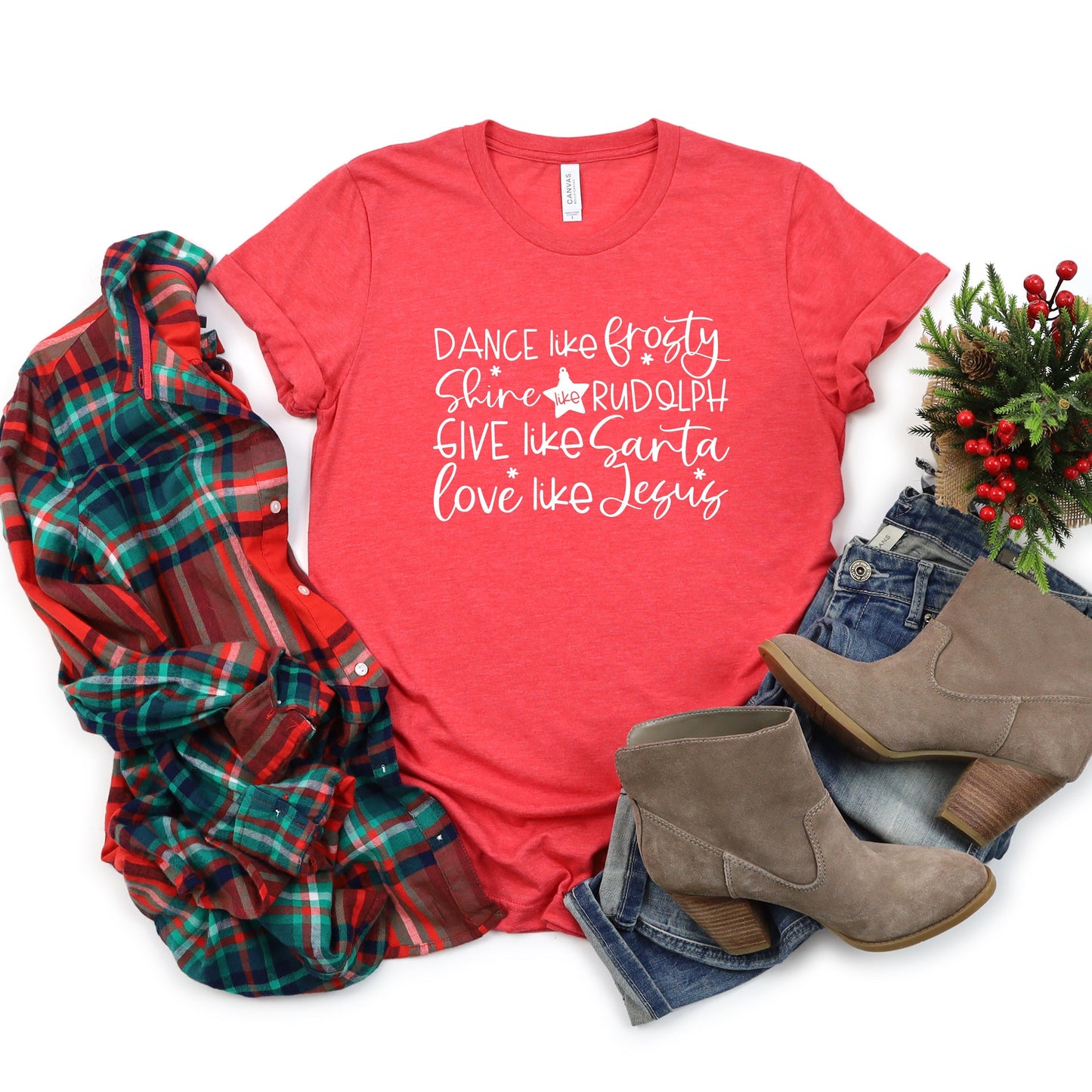 Give Like Santa | Short Sleeve Crew Neck