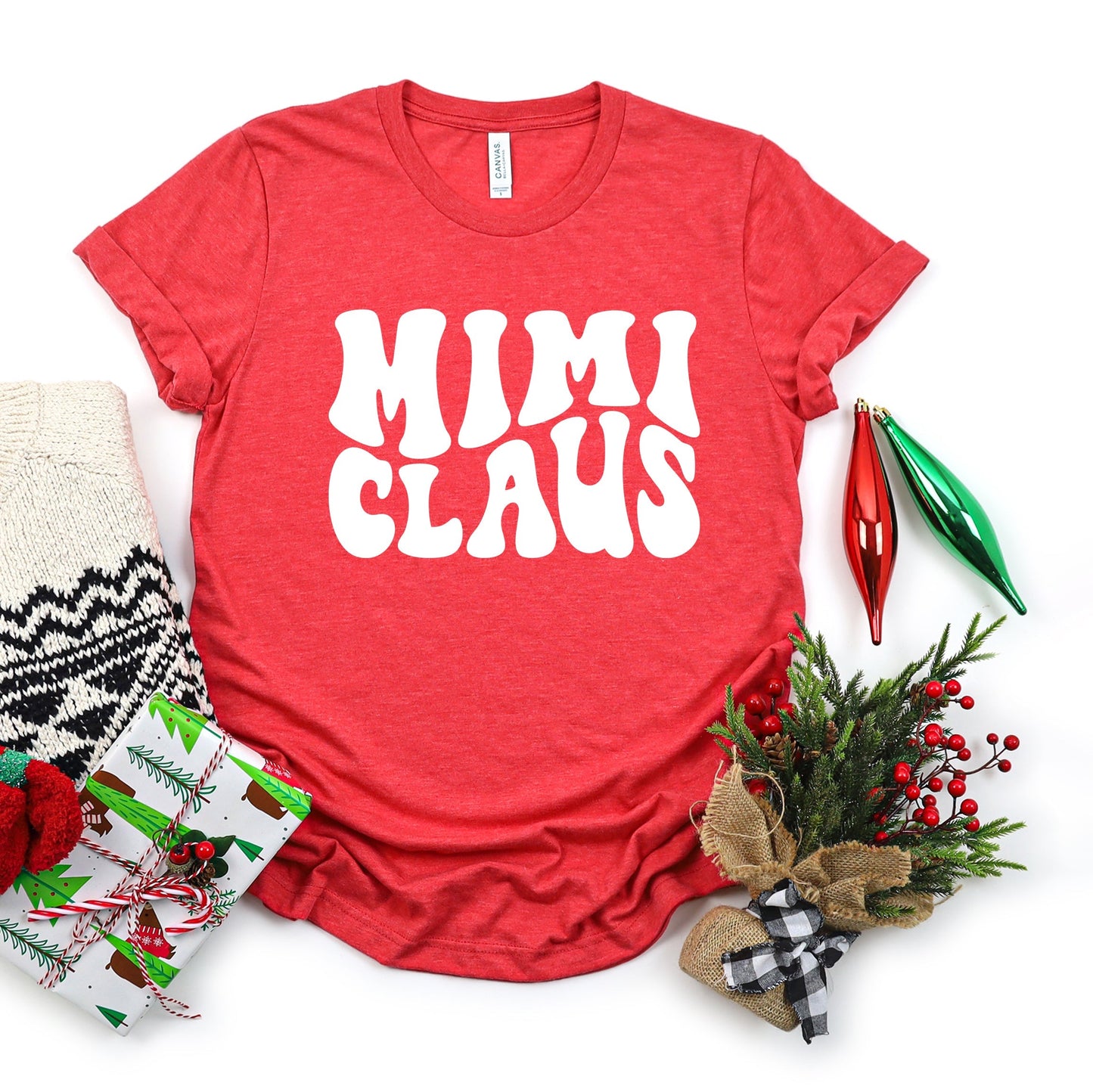 Mimi Claus Wavy | Short Sleeve Crew Neck