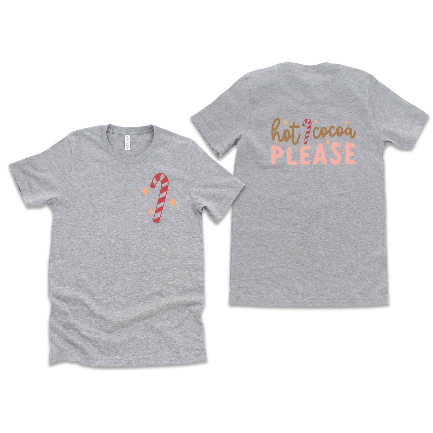 Hot Cocoa Please | Short Sleeve Crew Neck | Front And Back Ink