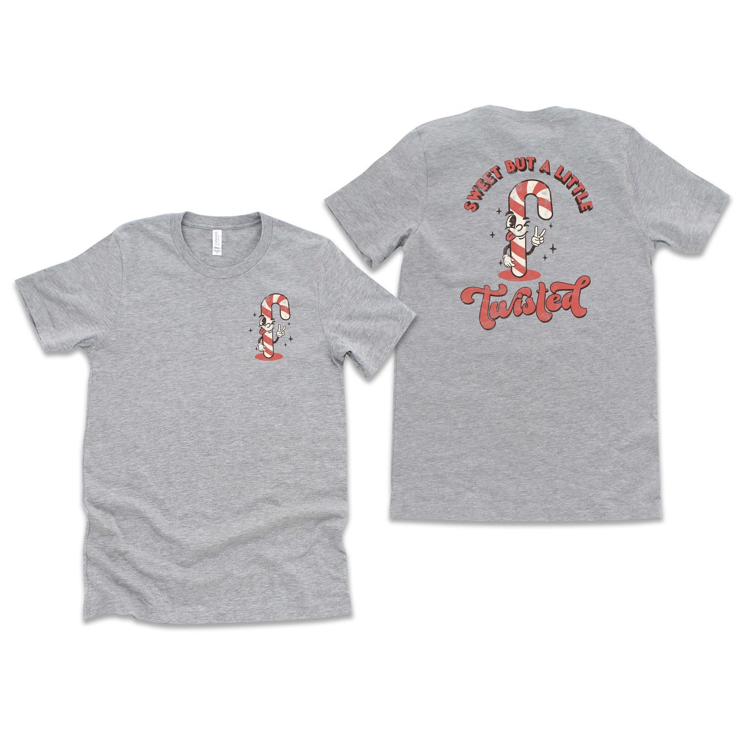 A Little Twisted | Short Sleeve Crew Neck | Front And Back Ink