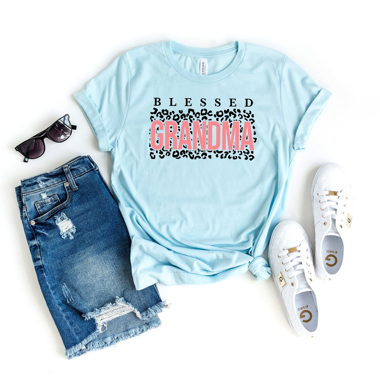 Blessed Grandma Leopard | Short Sleeve Graphic Tee