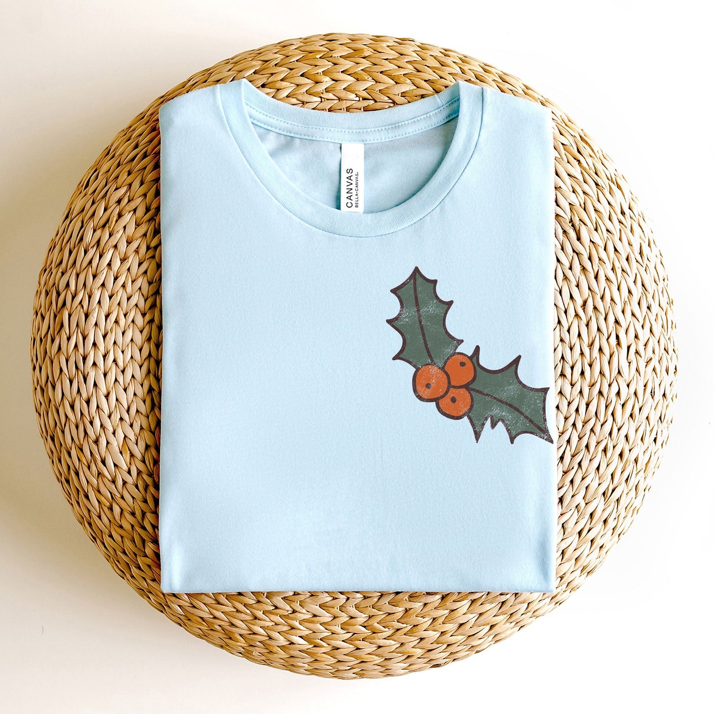 Retro Ho Ho Ho | Short Sleeve Crew Neck | Front And Back Ink