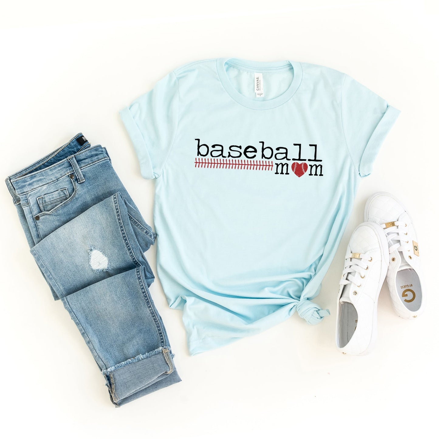 Baseball Mom Colorful | Short Sleeve Crew Neck