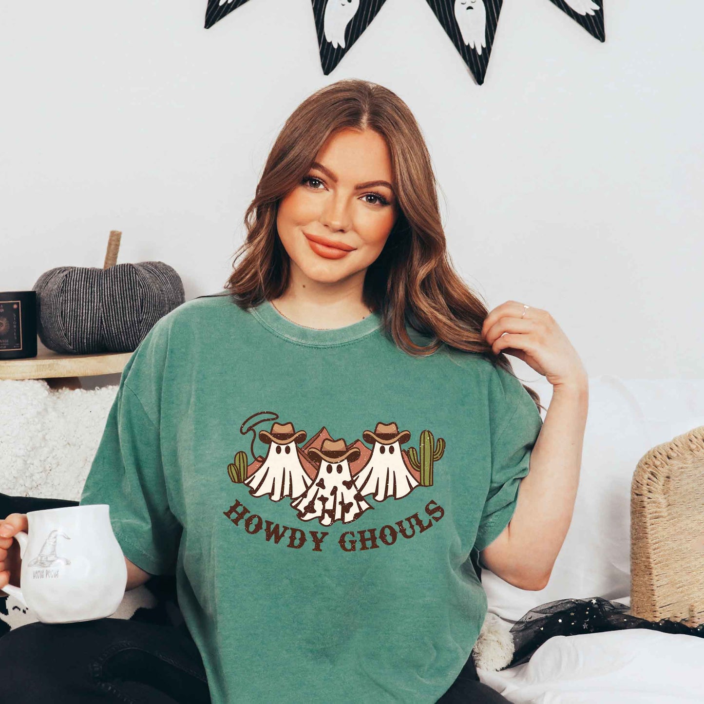 Howdy Ghouls Trio | Garment Dyed Tee