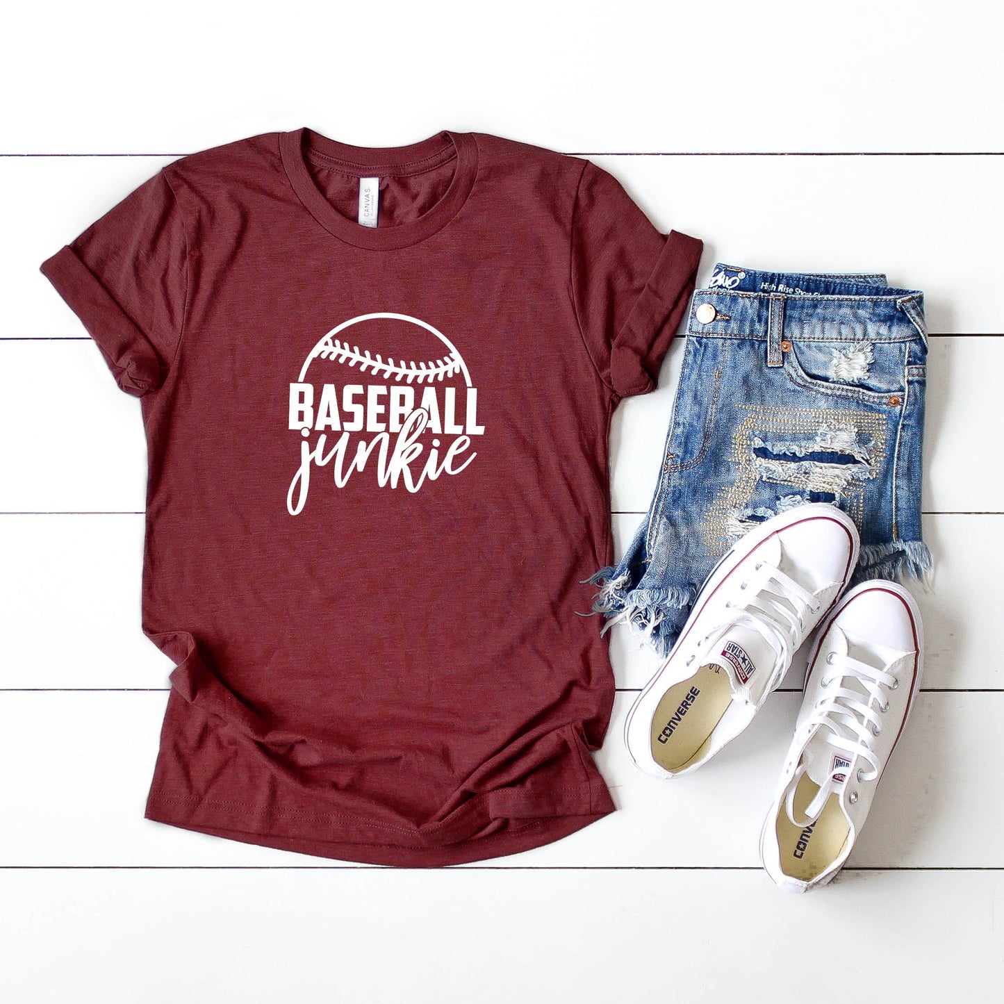 Baseball Junkie | Short Sleeve Crew Neck