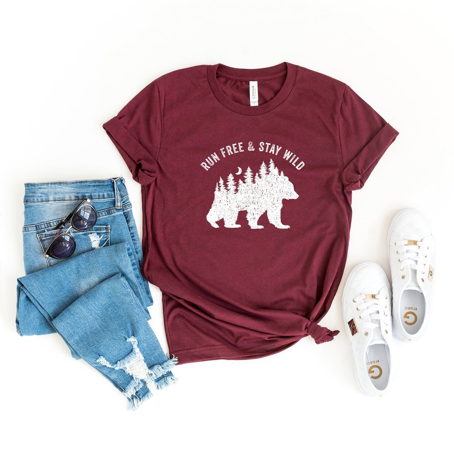 Run Free and Stay Wild | Short Sleeve Crew Neck